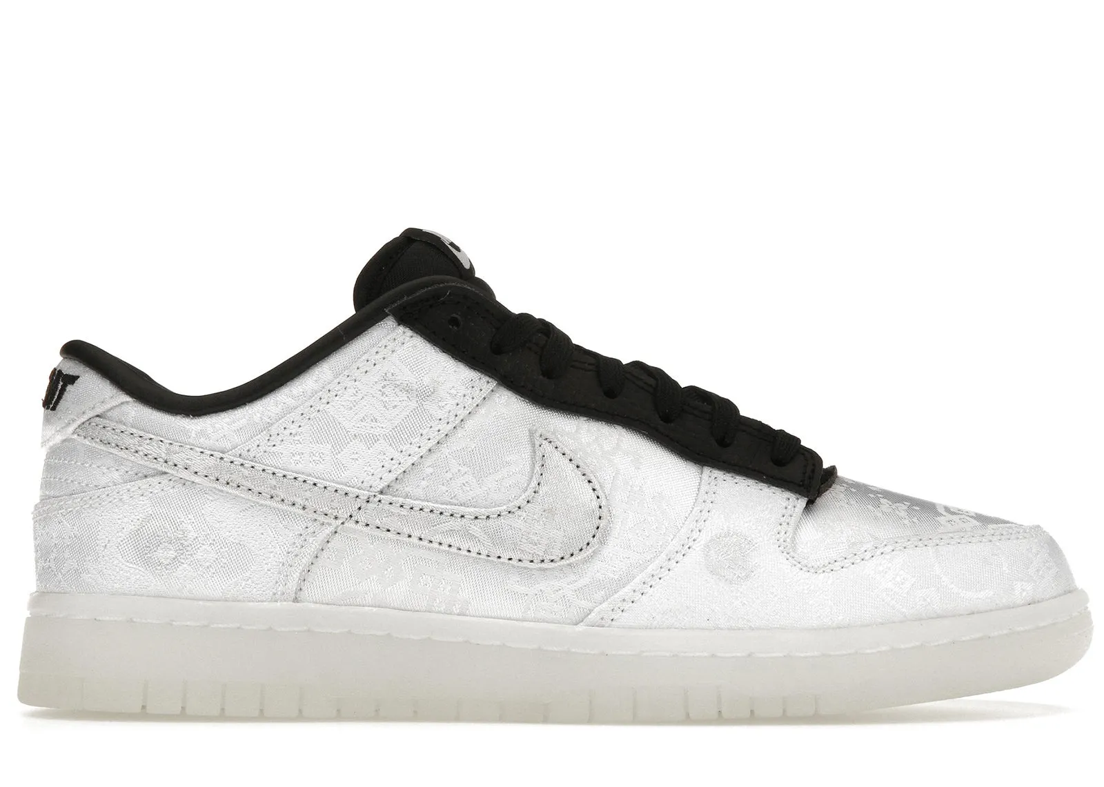 Nike Dunk Low CLOT Fragment White Performance Fit Minimal Stitch