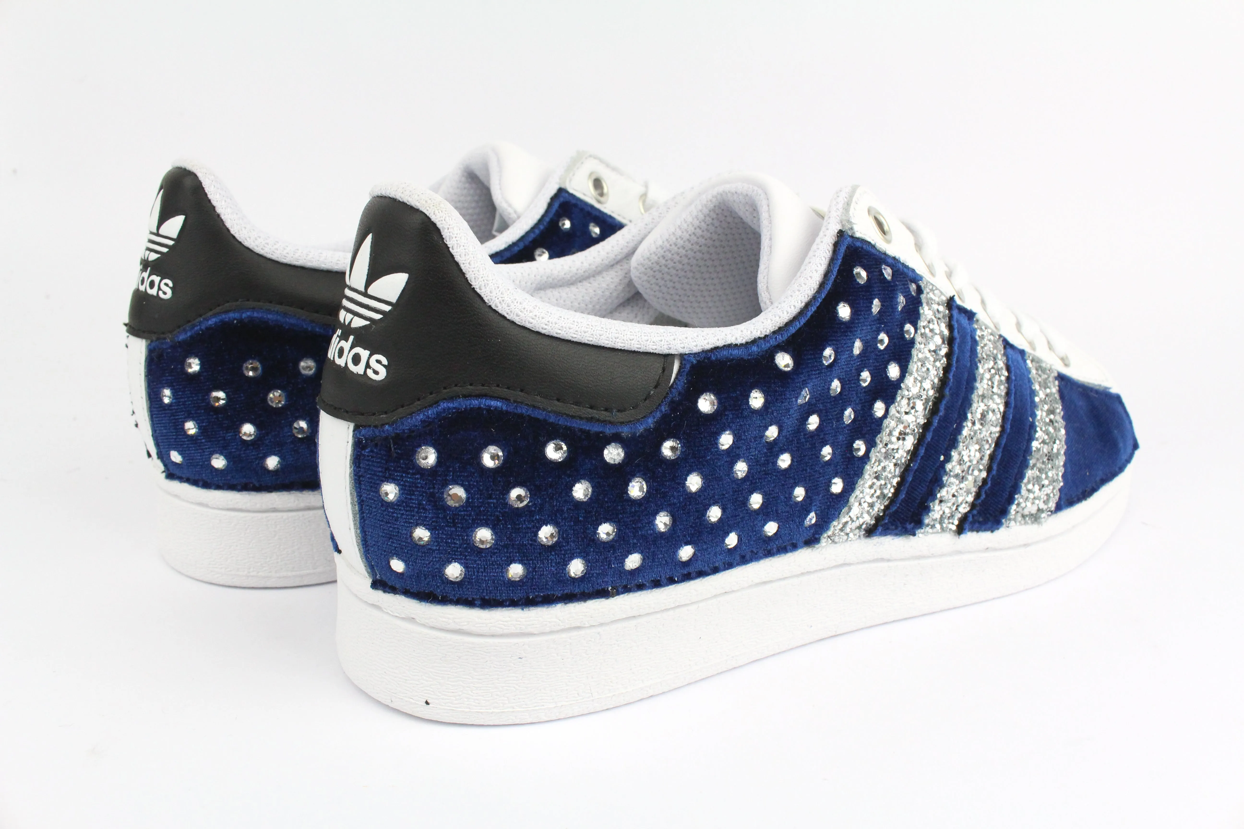 Adidas Superstar Blu Velluto  & Strass Termo Ankle Style