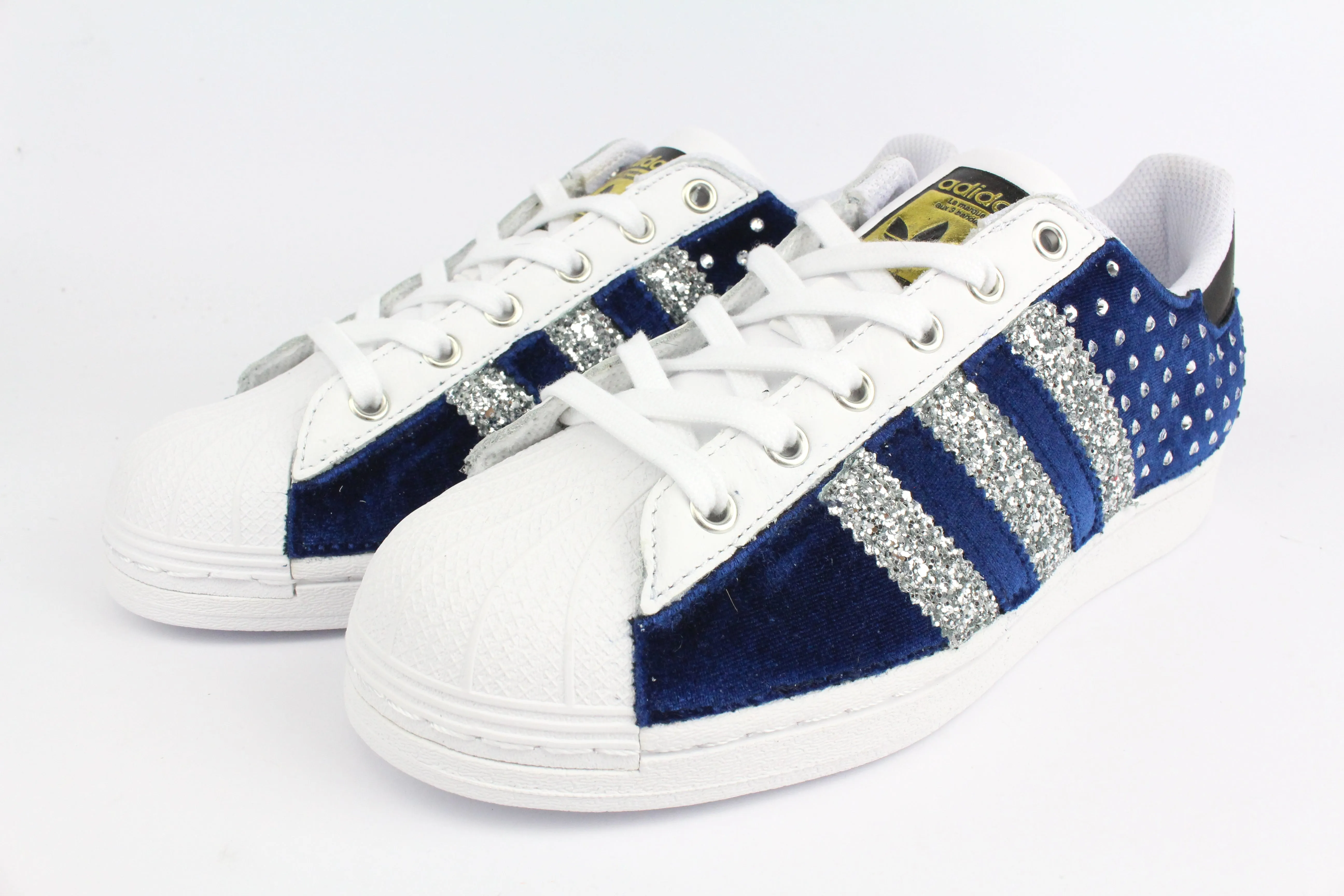 Adidas Superstar Blu Velluto  & Strass Termo Follow Step Float Feel