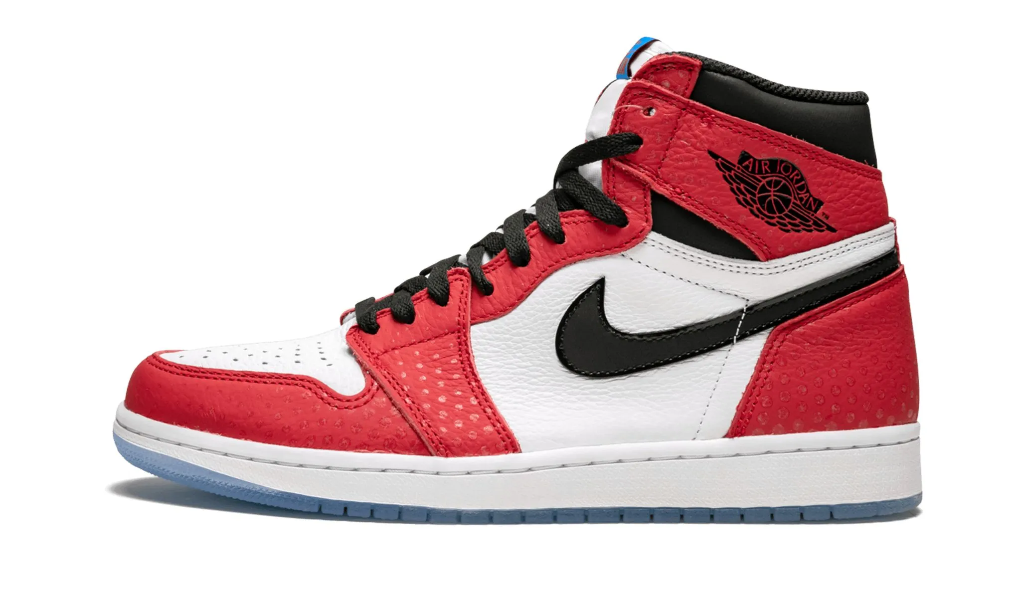 Air Jordan 1 Retro High OG Spider Man Origin Story Wood Step On The Way