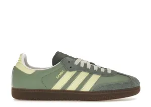 Walk Routine Adidas Samba OG Silver Green Legend Ivy