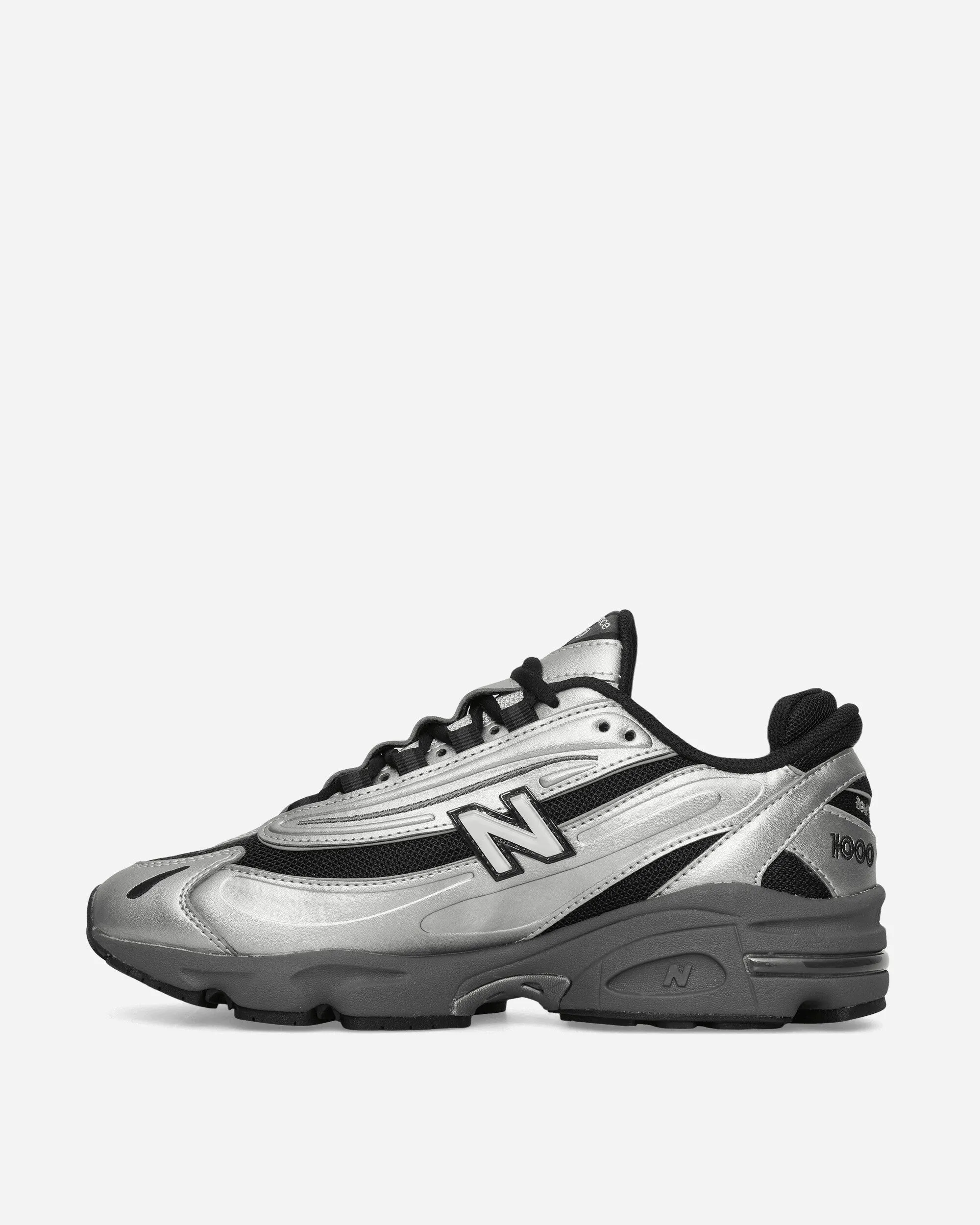 1000 Sneakers Silver Metallic / Black Cushioned Insole City Pace