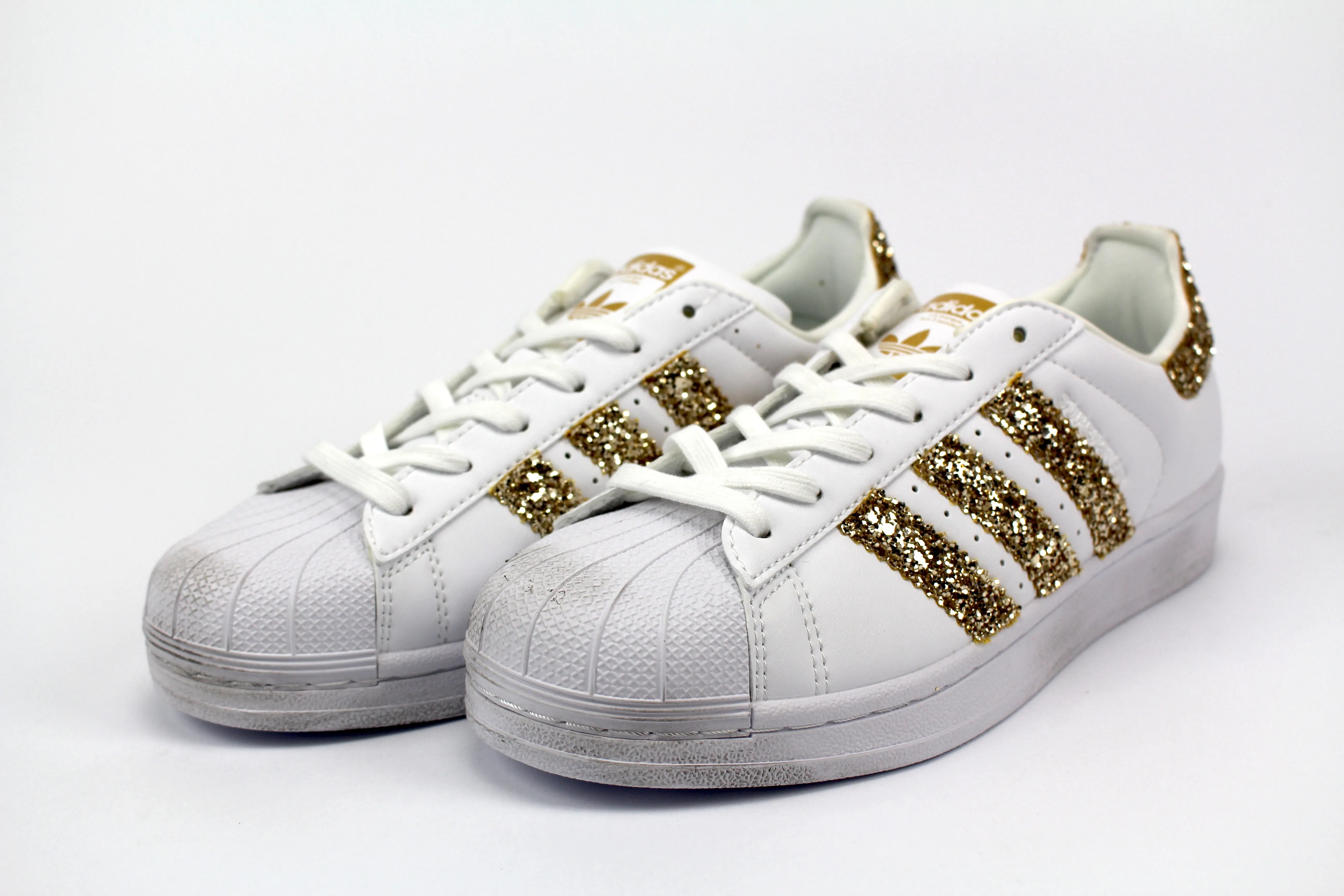 Adidas Superstar Gold Glitter Light Ride
