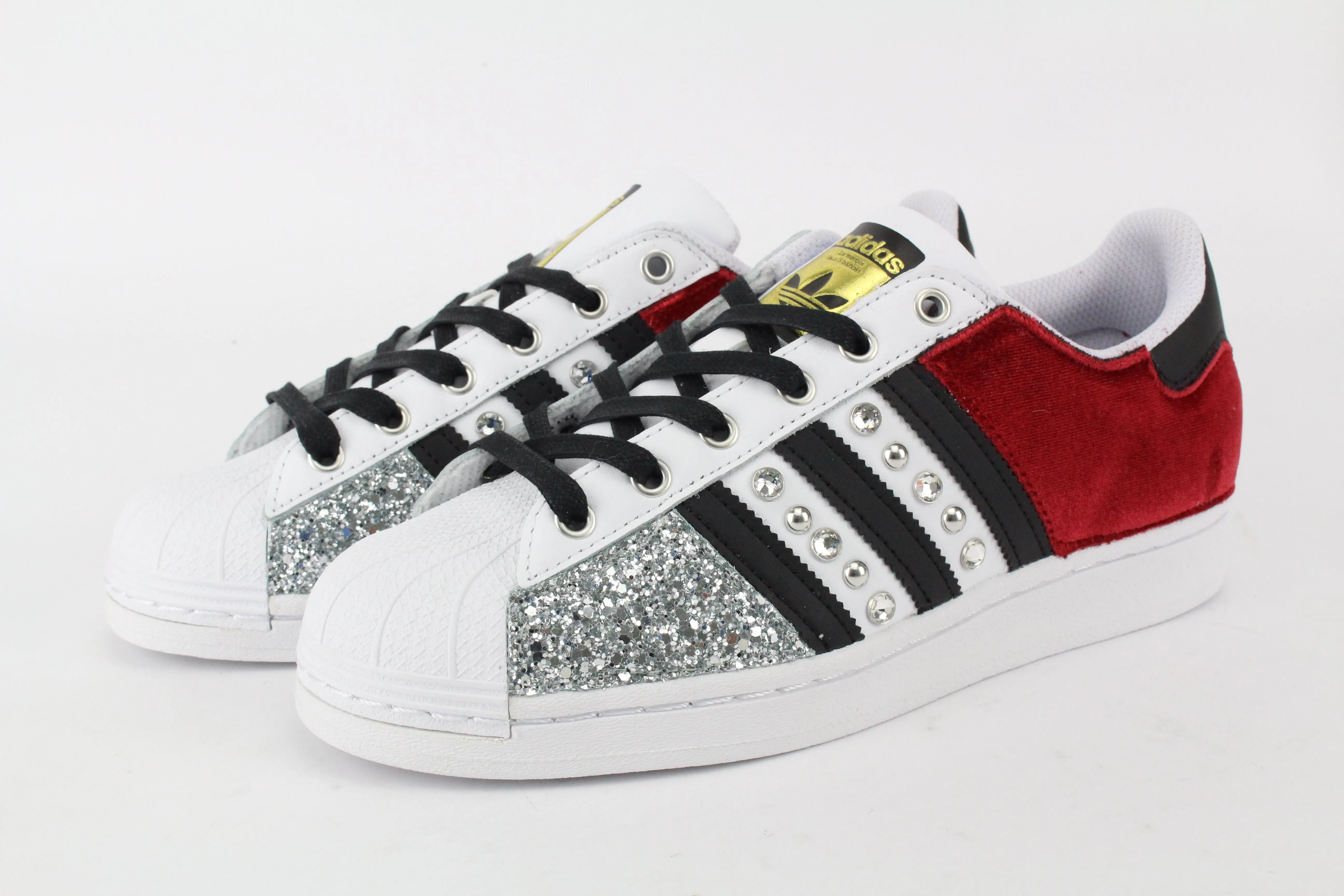 Adidas Superstar Velluto Rosso & Argento Classic Appeal Cloud Soft