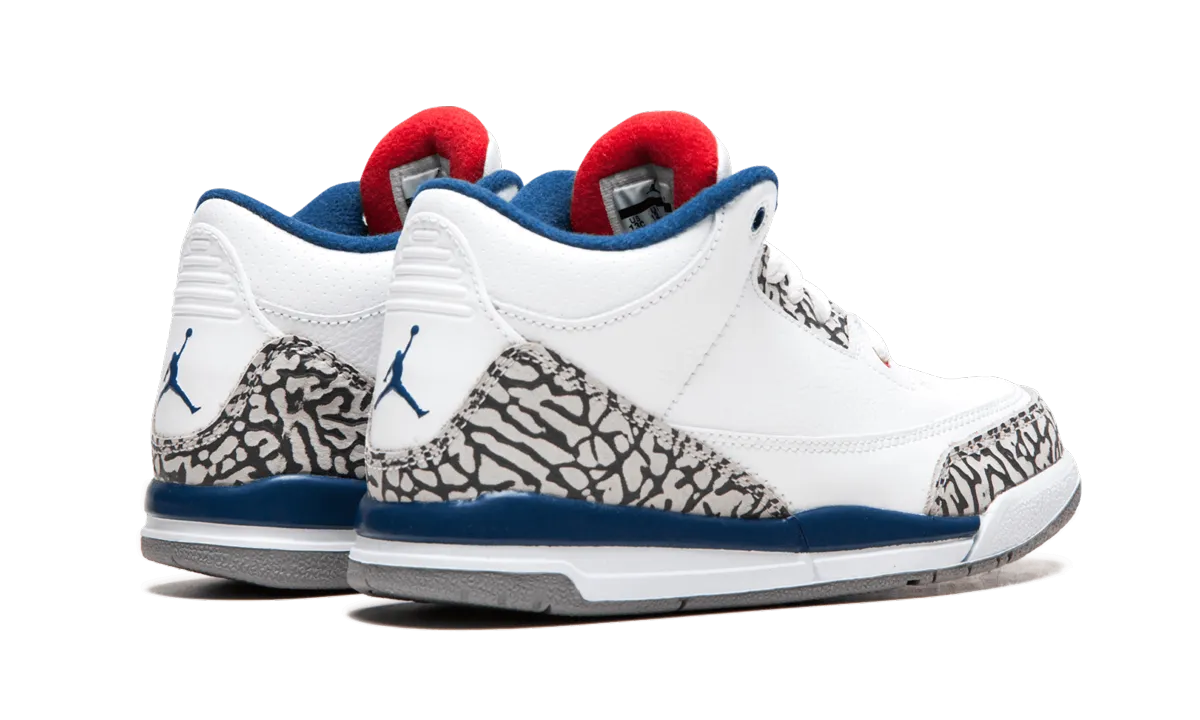Stay Cool Jordan 3 Retro PS "True Blue"