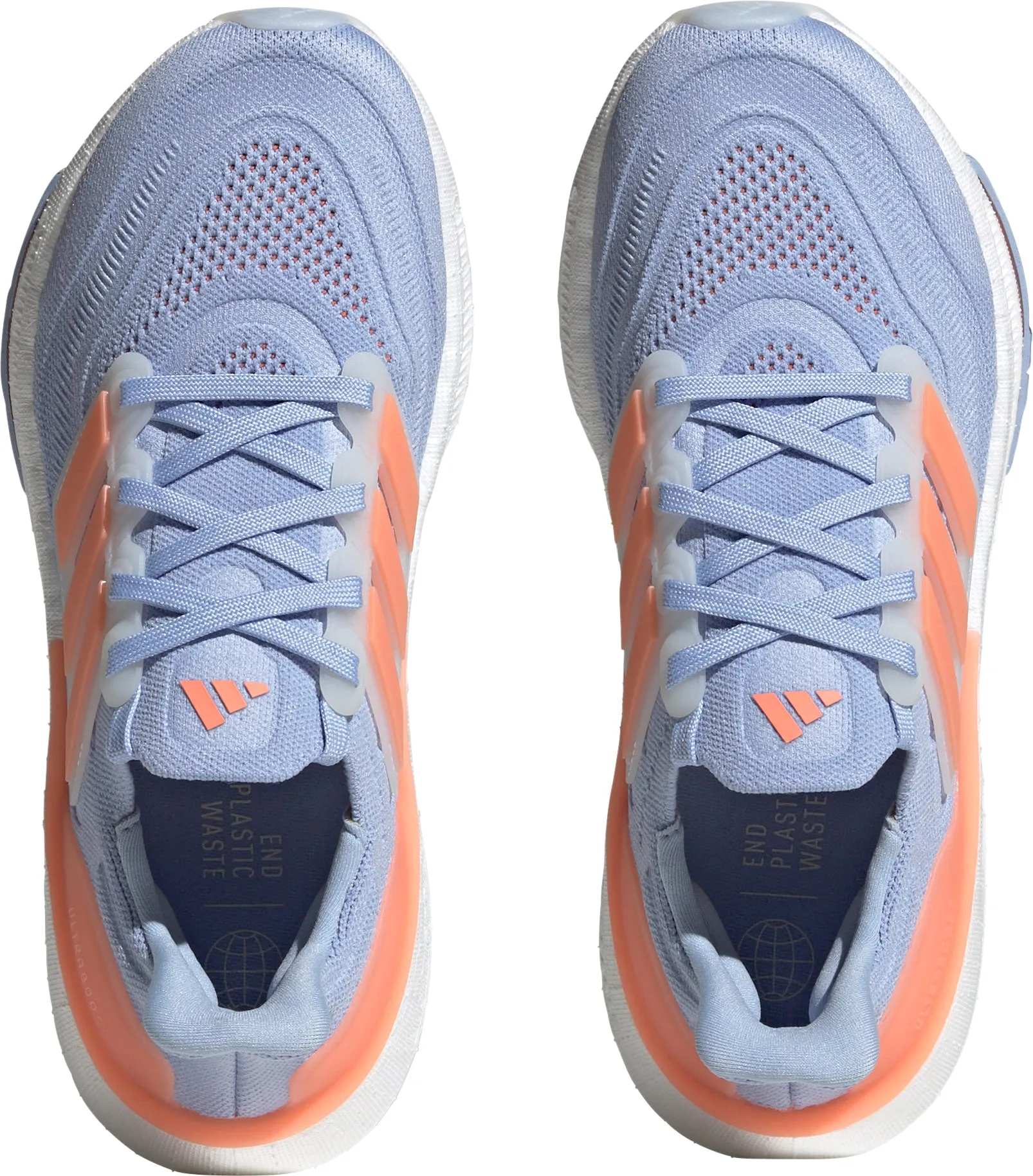 adidas Ultra Boost Light Womens Running Shoes - Blue Laidback Mood Sneakers