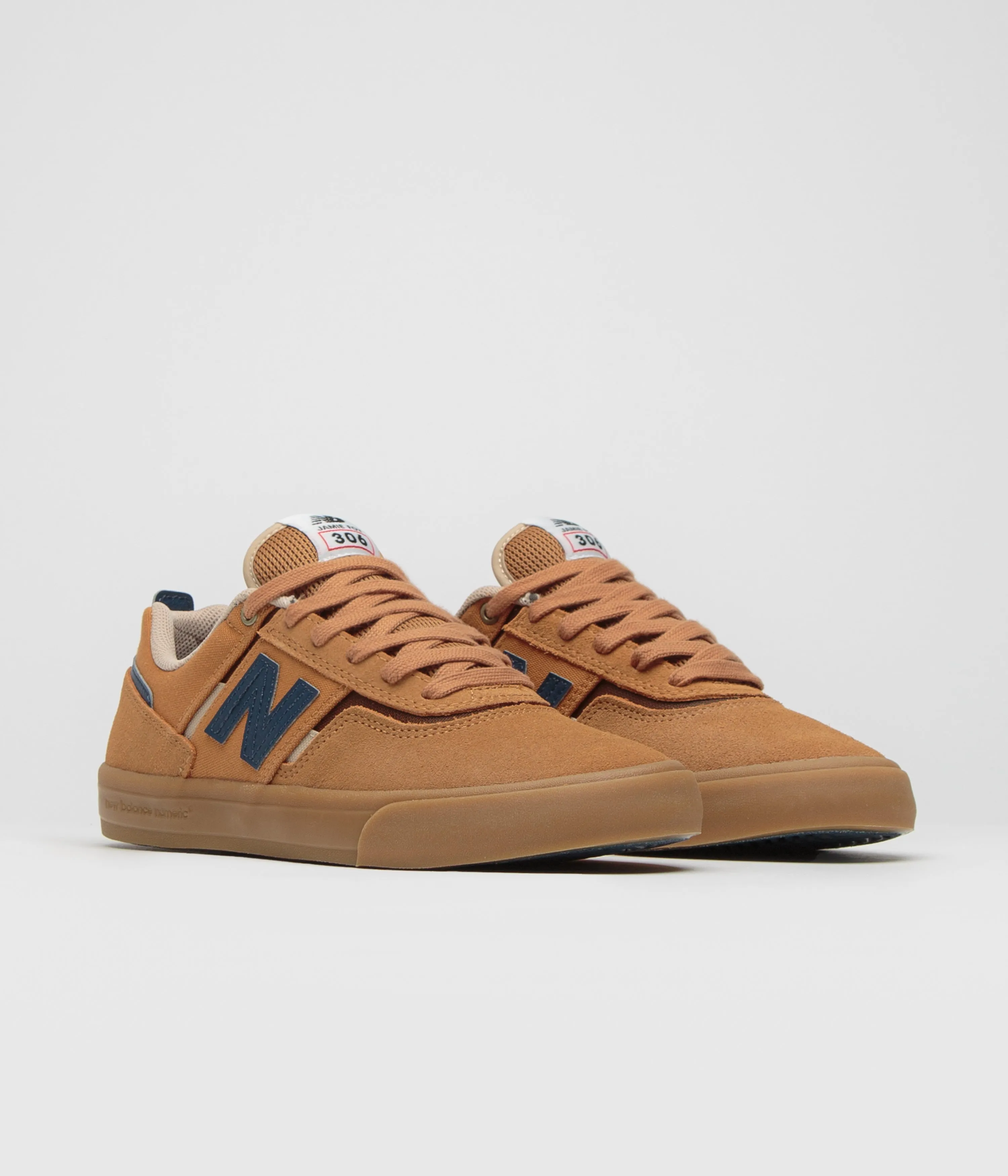 Energy Walk Joint Care Velvet-Finish New Balance Numeric 306 Jamie Foy Shoes - Baked Clay