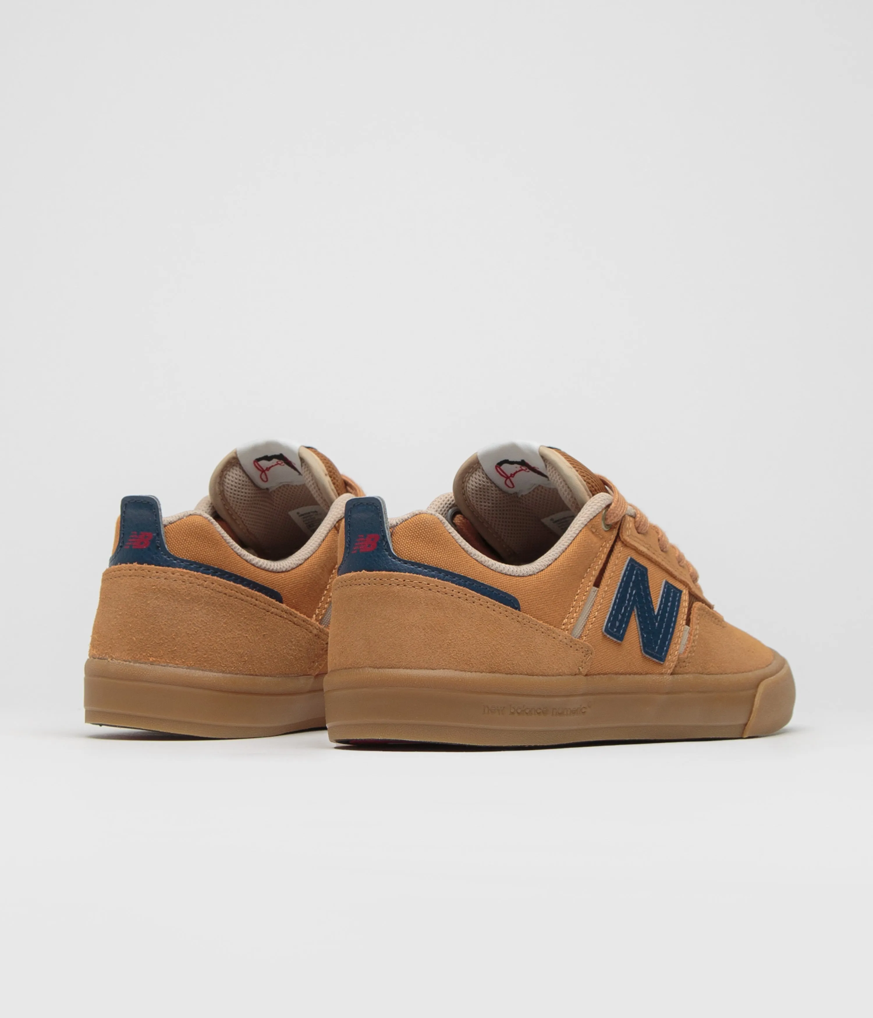 Velvet-Finish New Balance Numeric 306 Jamie Foy Shoes - Baked Clay Street Mood