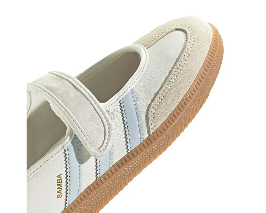 Breathable Outsole evening walk Adidas Samba Jane "Cloud White"