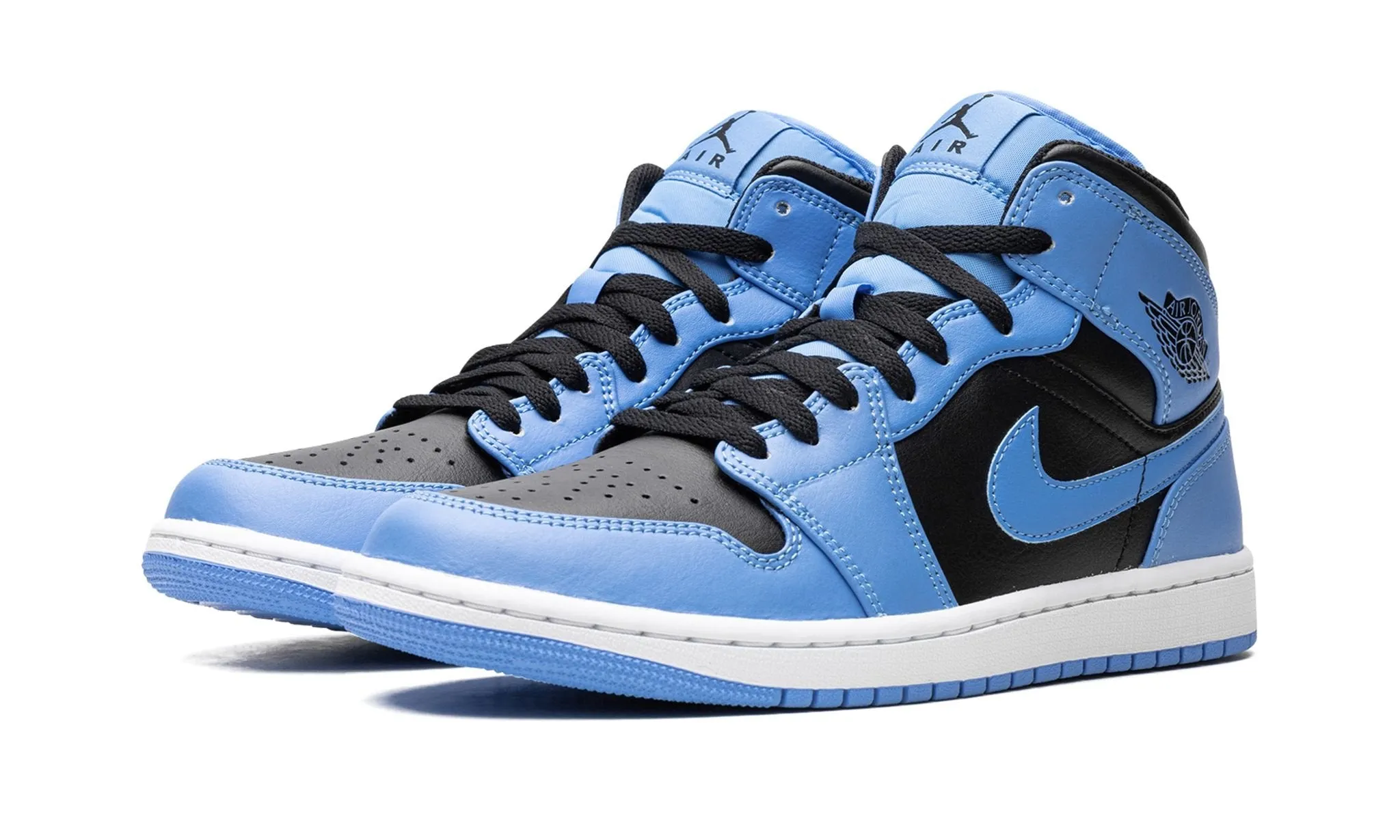 Air Jordan 1 Mid University Blue Glow Step