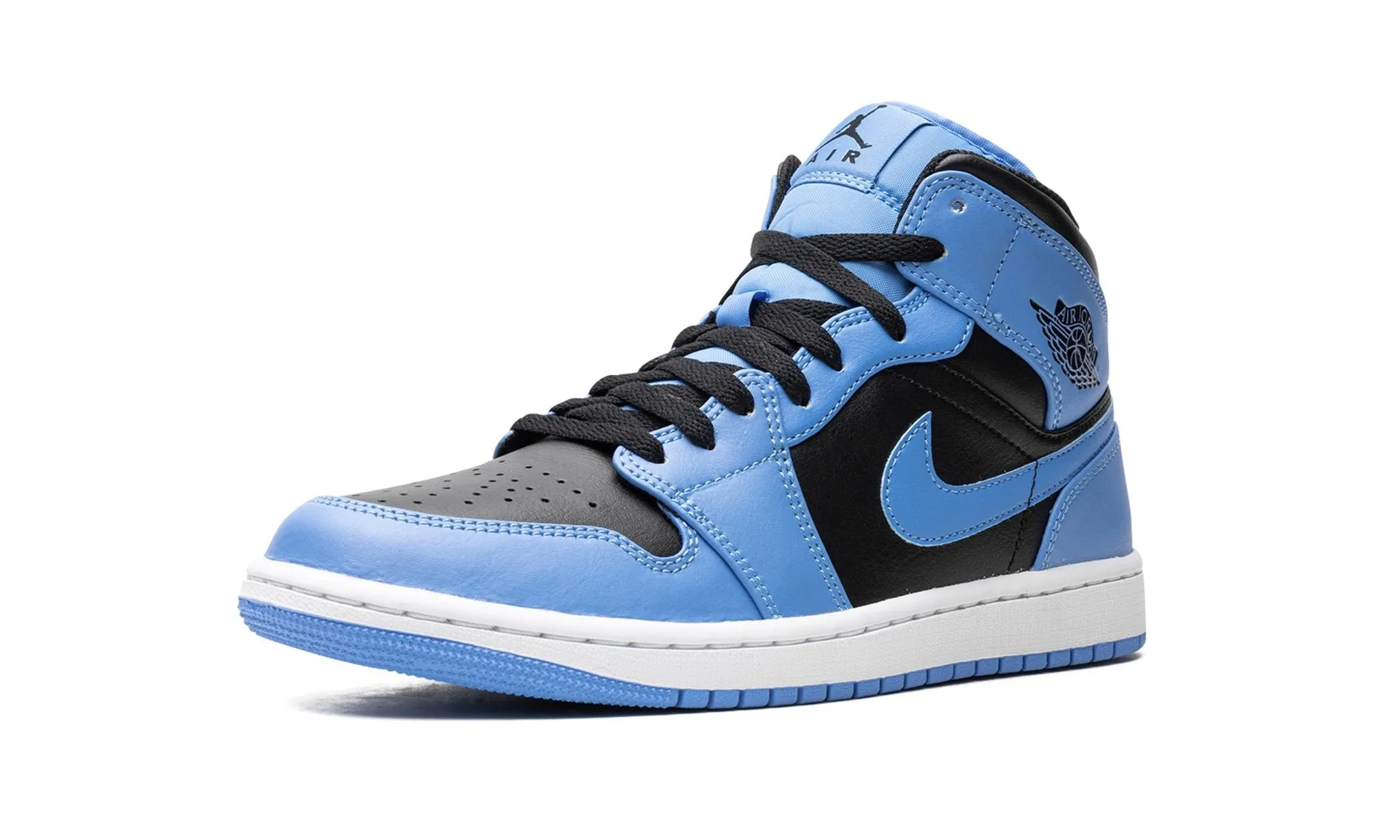 Bare Wear Air Jordan 1 Mid University Blue