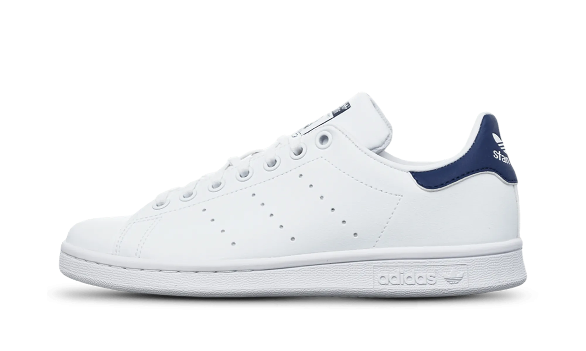 Stan Smith PS "Cloud White Dark Blue GS" Throw Hike Daily Travel