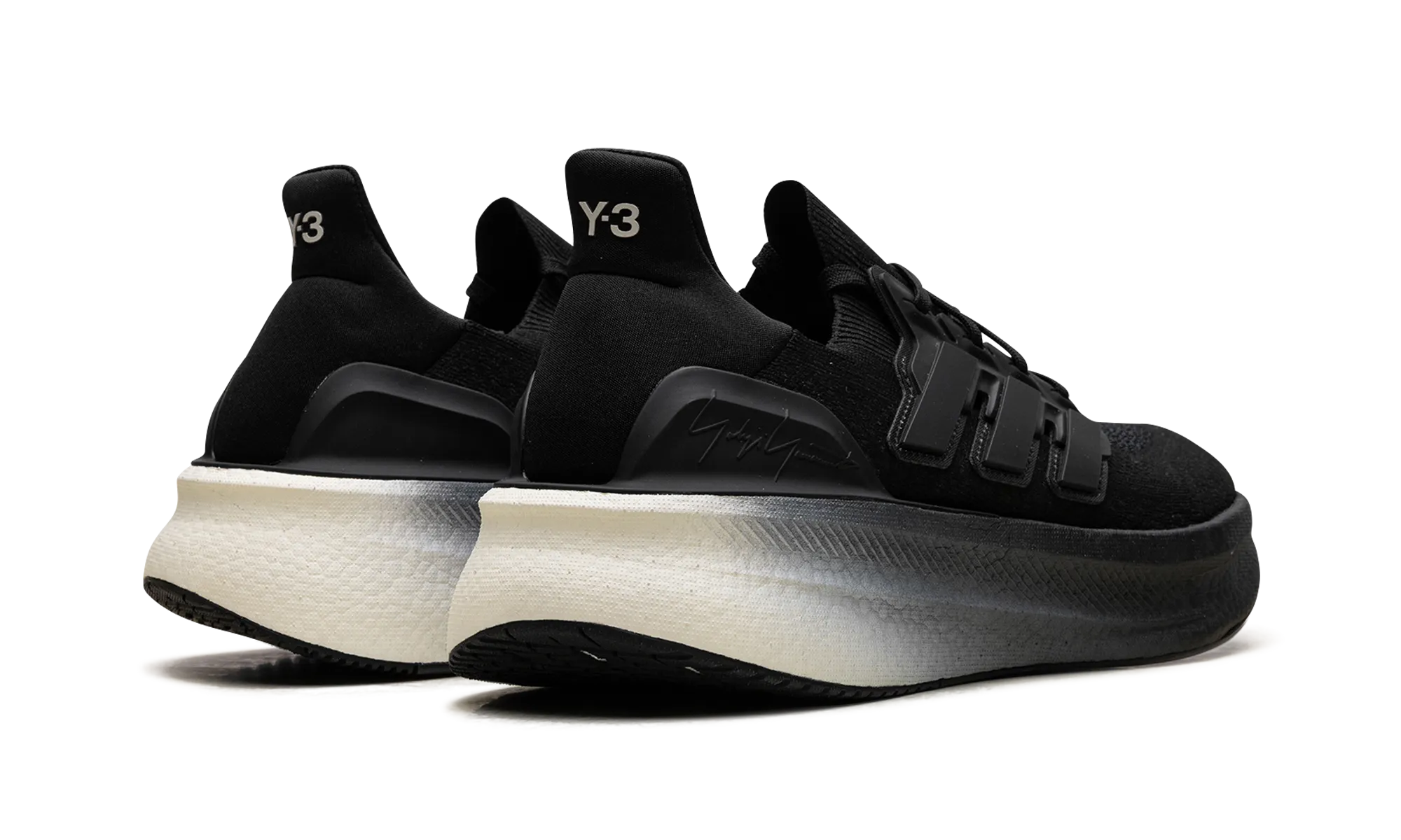 Y-3 Ultraboost 5 Price "Black / Black / Orbit Grey" Soft outsole Comfortable Design Shoes