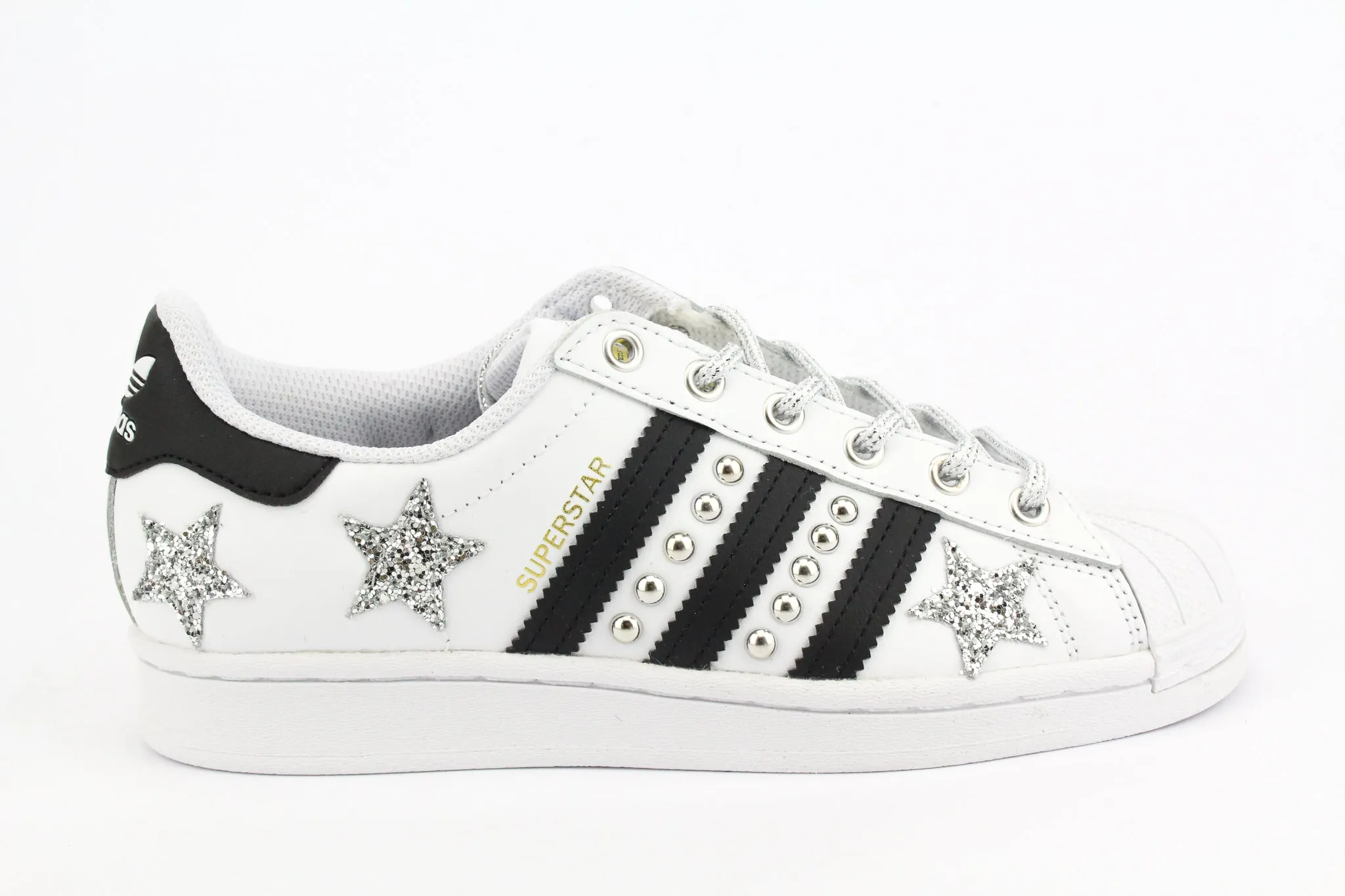 Simple Comfort Adidas Superstar Borchie & Stelle Silver