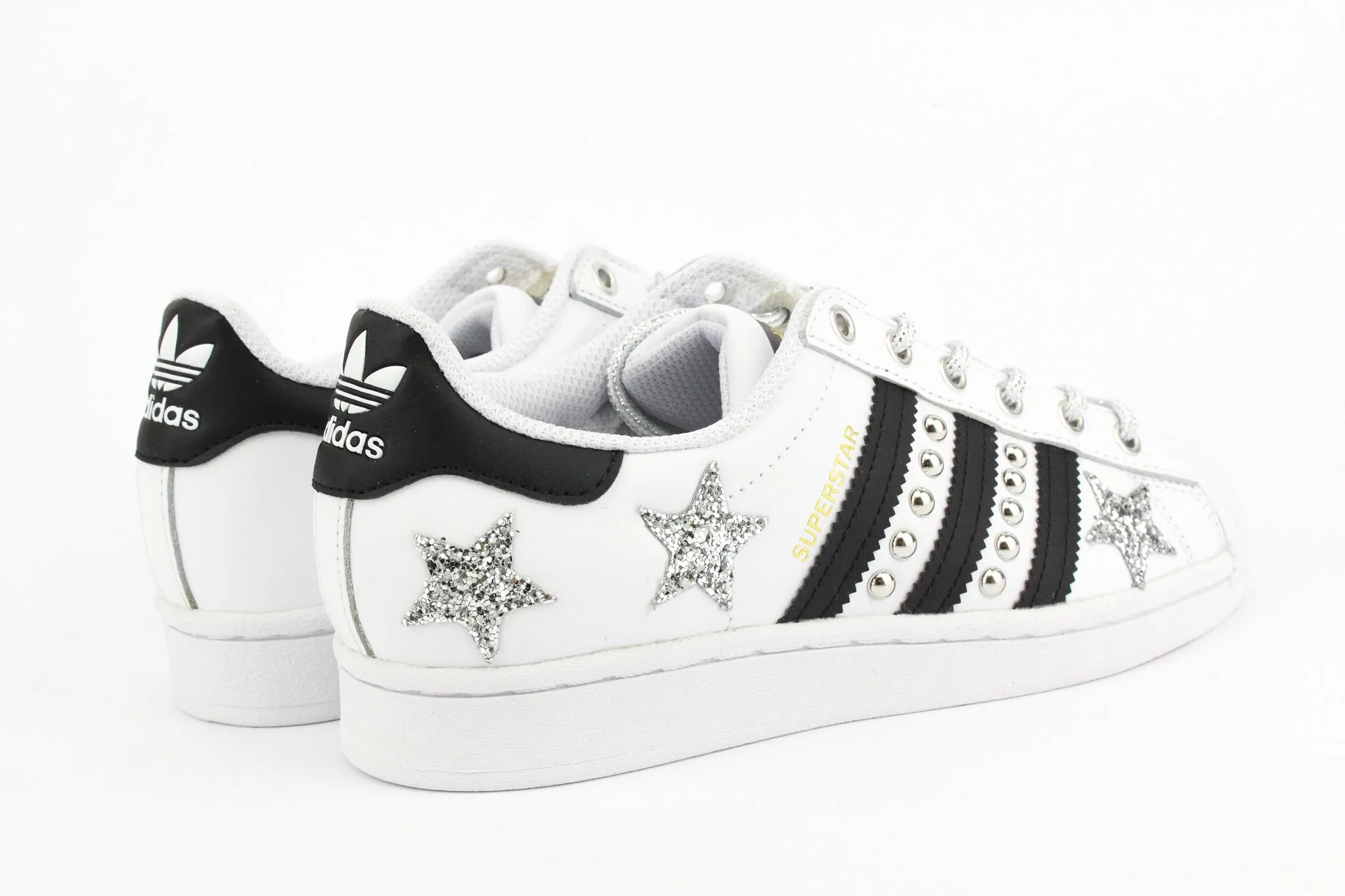 Adidas Superstar Borchie & Stelle Silver Padded Comfort Walk Support