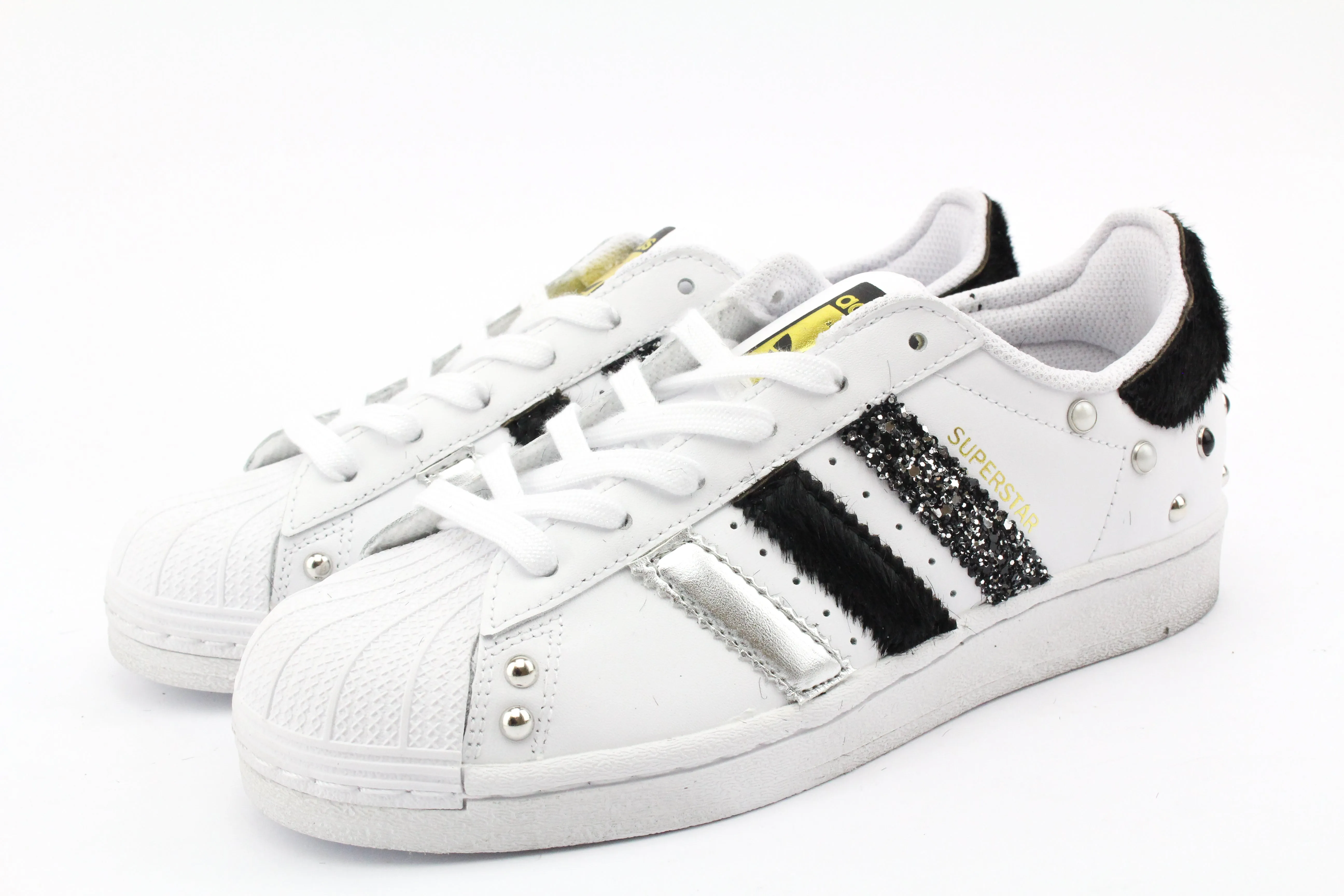 Joint Relief Adidas Superstar Cavallino Nero Glitter & Strass