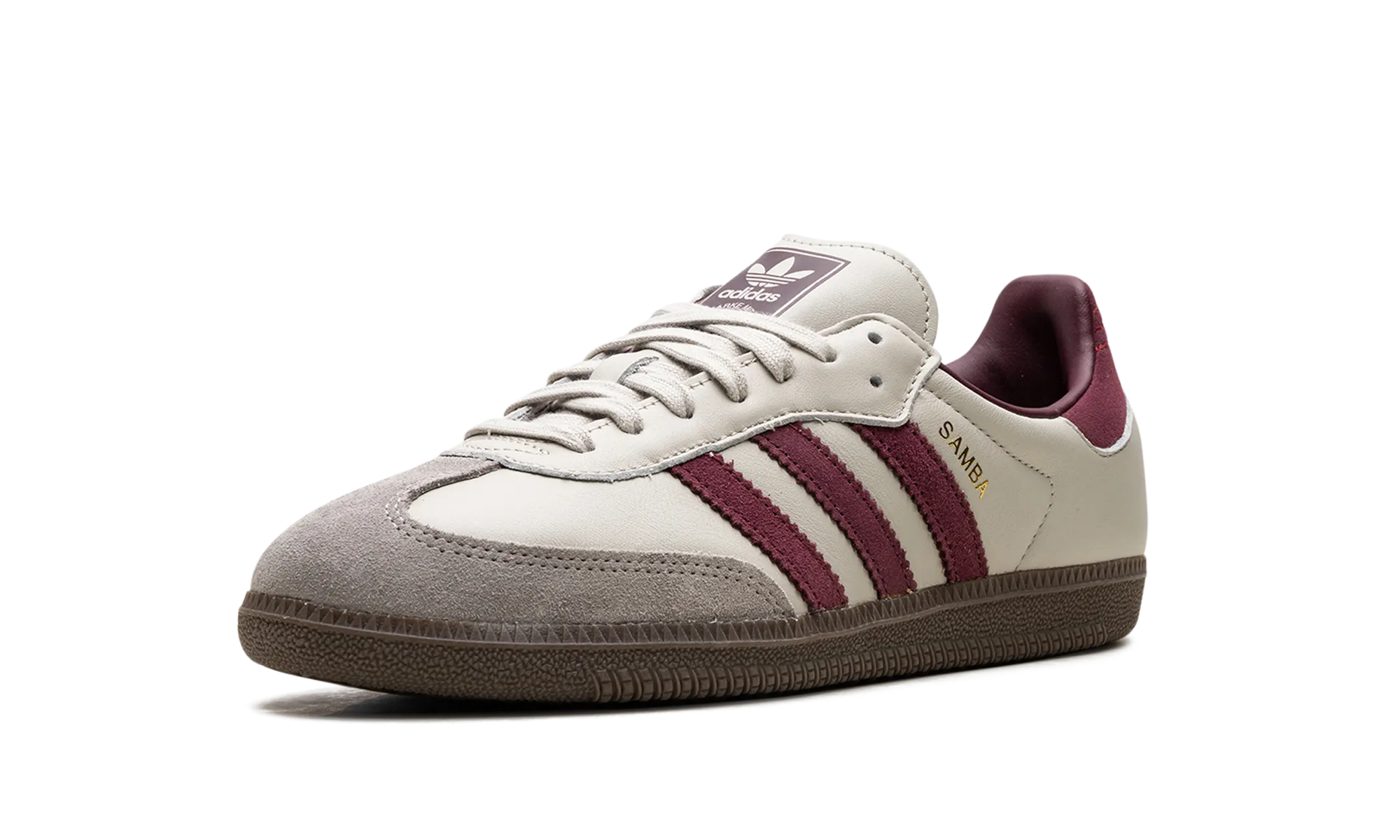 Samba OG "Putty Grey Maroon" Comfort padding design