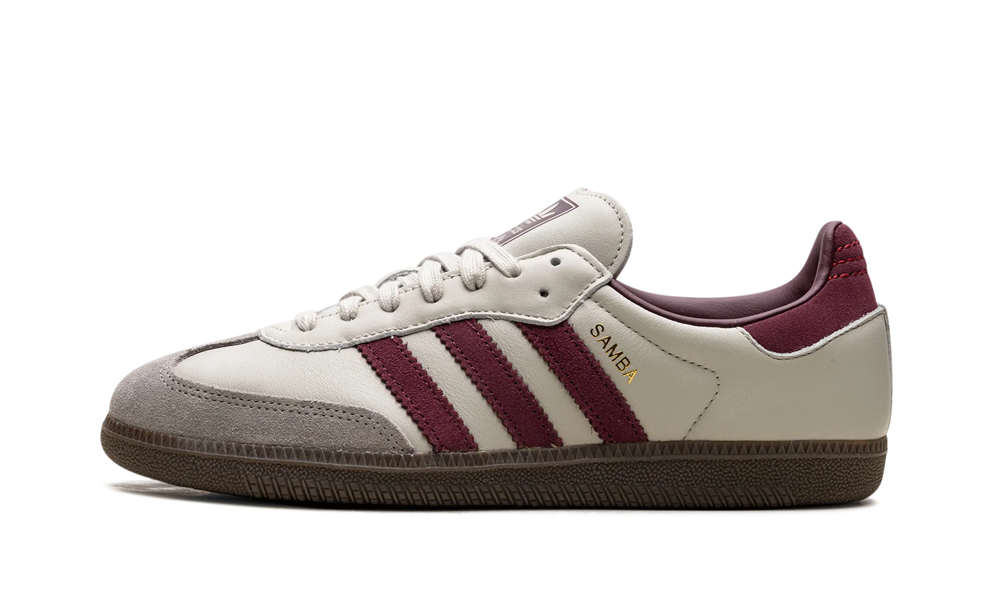 Samba OG "Putty Grey Maroon" Float Feel Work From Home