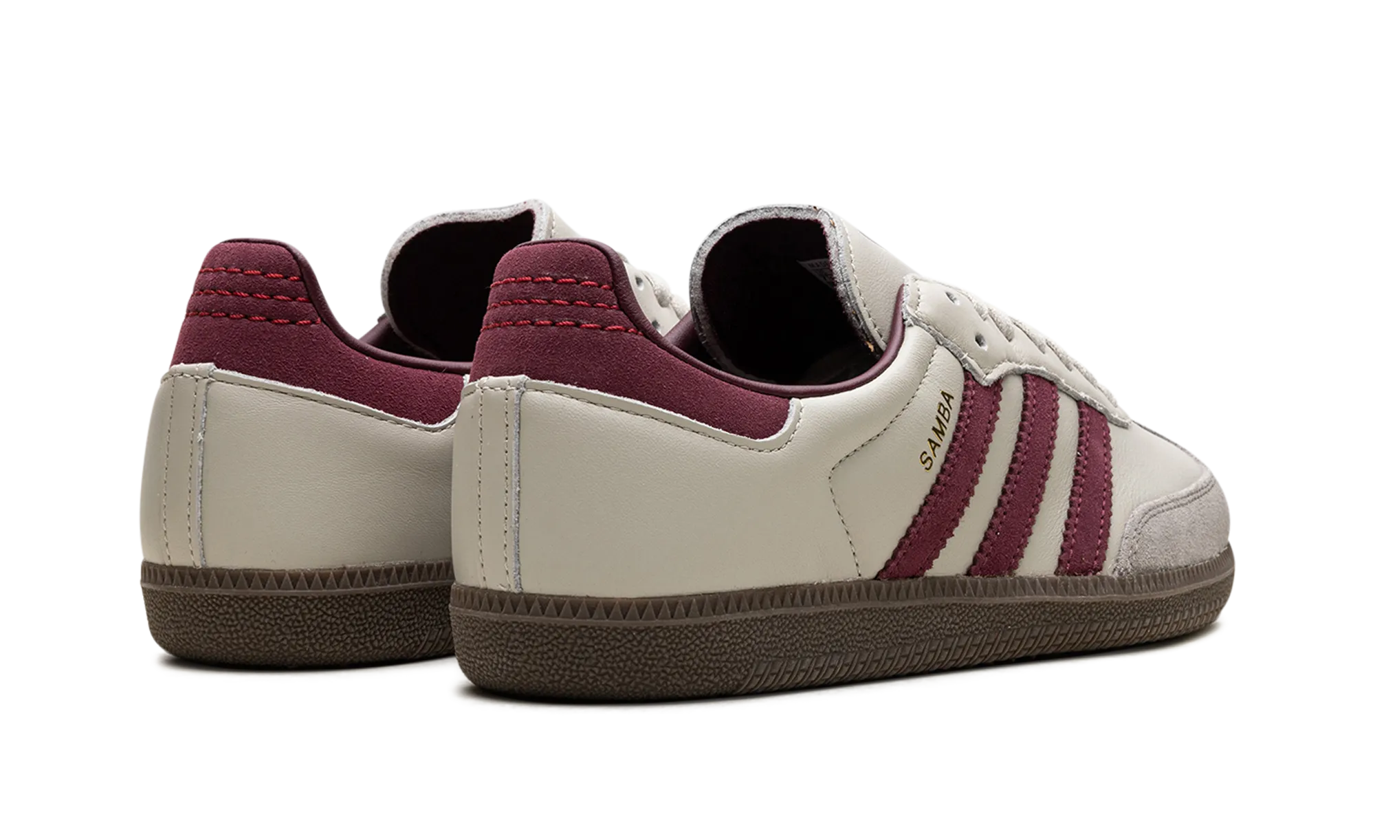 Sweat   wicking Step Free Samba OG "Putty Grey Maroon"