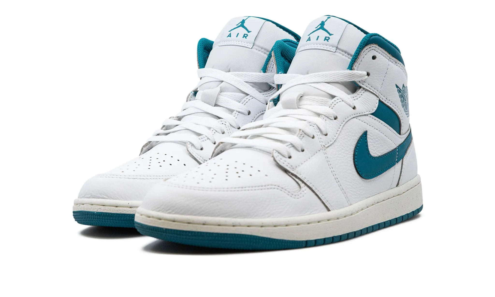 On The Go Cloud Light Air Jordan 1 Mid 'Industrial Blue'