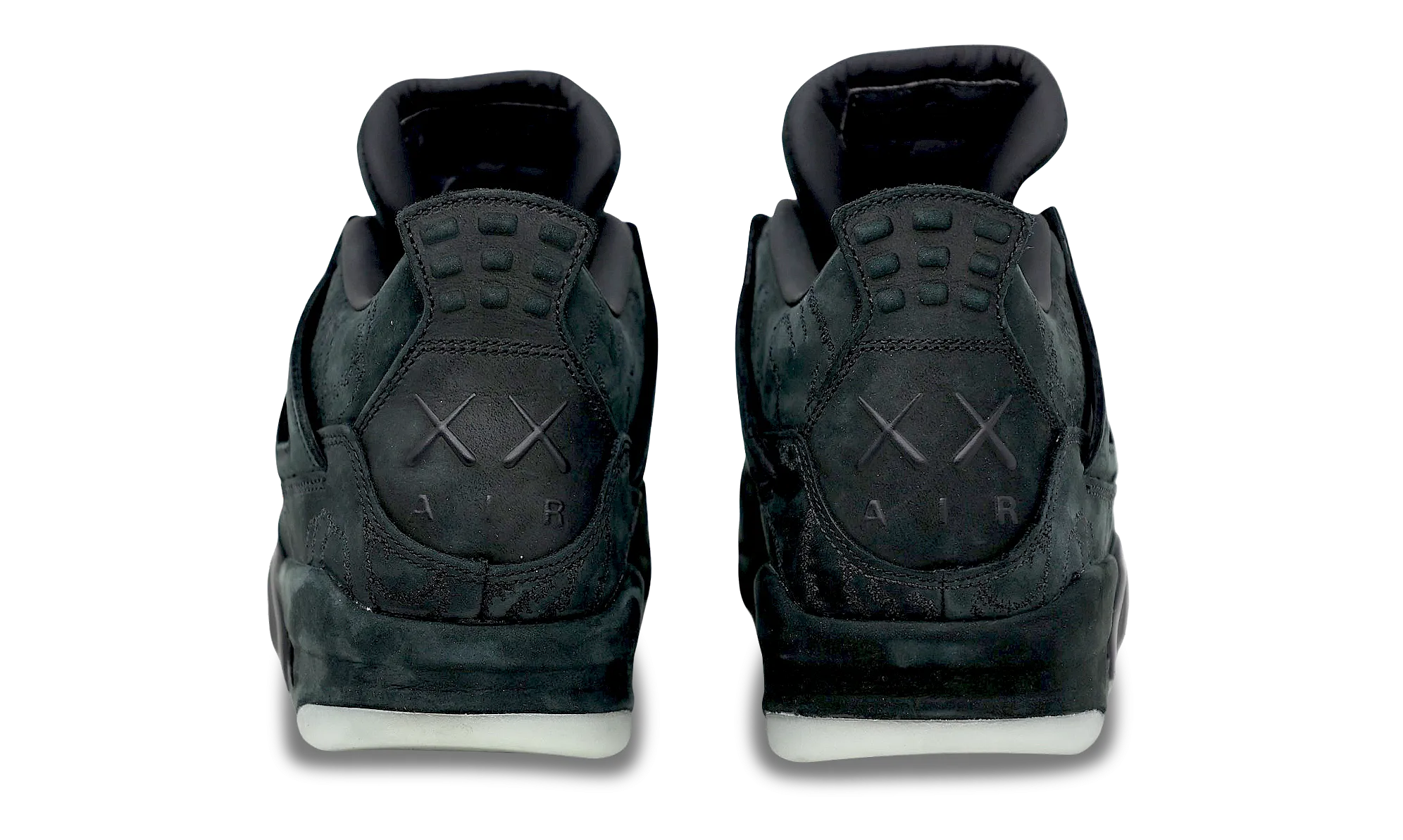 Sprint Walk Flat Design Nike Air Jordan 4 Retro x KAWS Black 2017 (930155-001) Men's Size 9-11