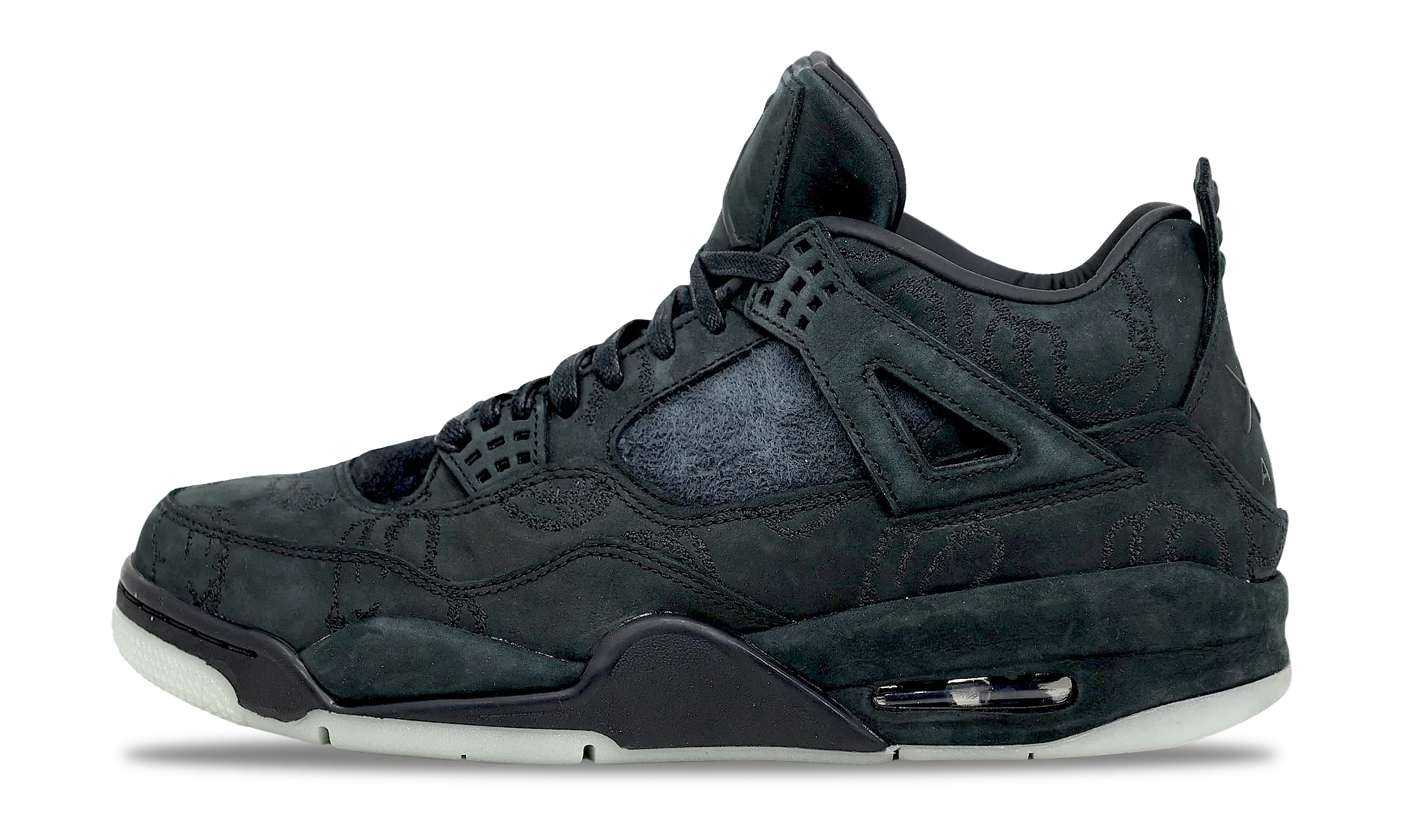 Nike Air Jordan 4 Retro x KAWS Black 2017 (930155-001) Men's Size 9-11 Stride Ready Oasis Path
