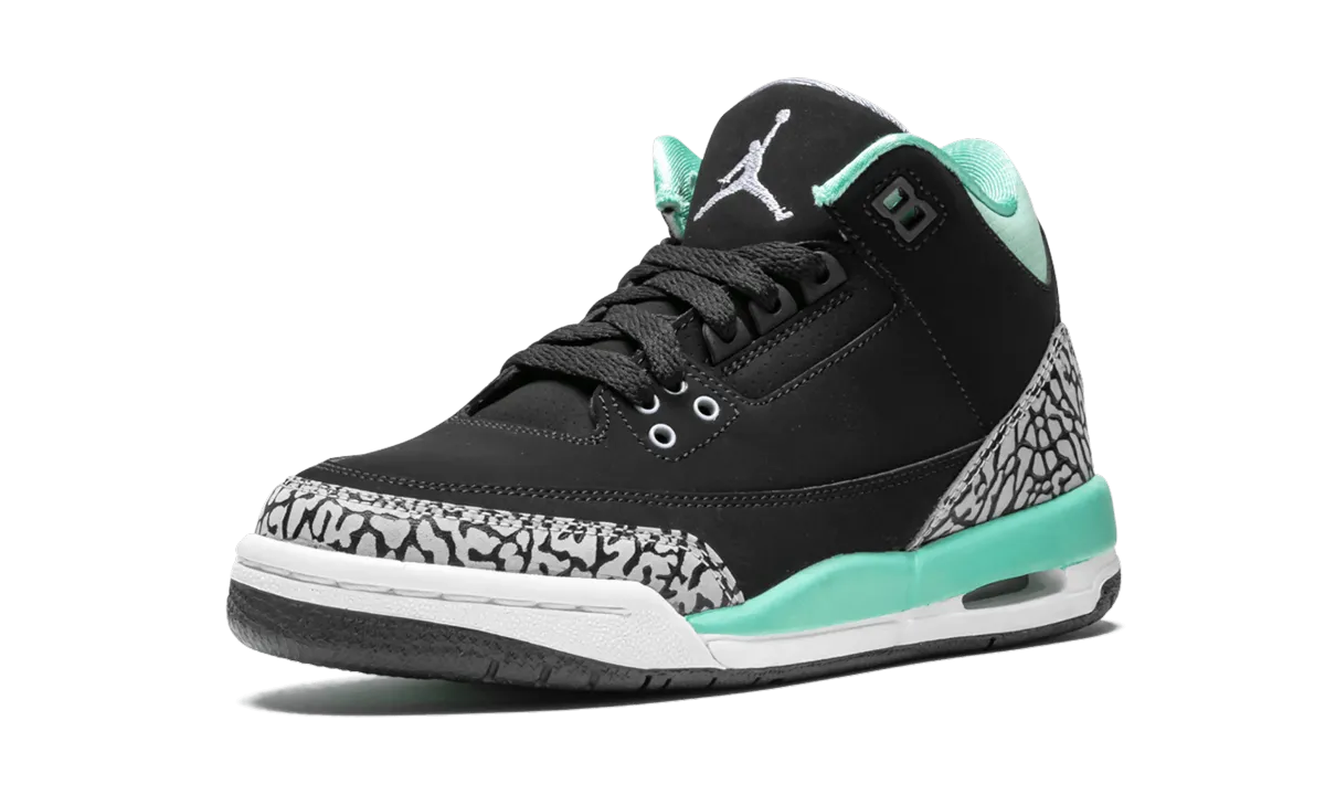 Air Jordan 3 Retro GS "Black Mint" Free Motion