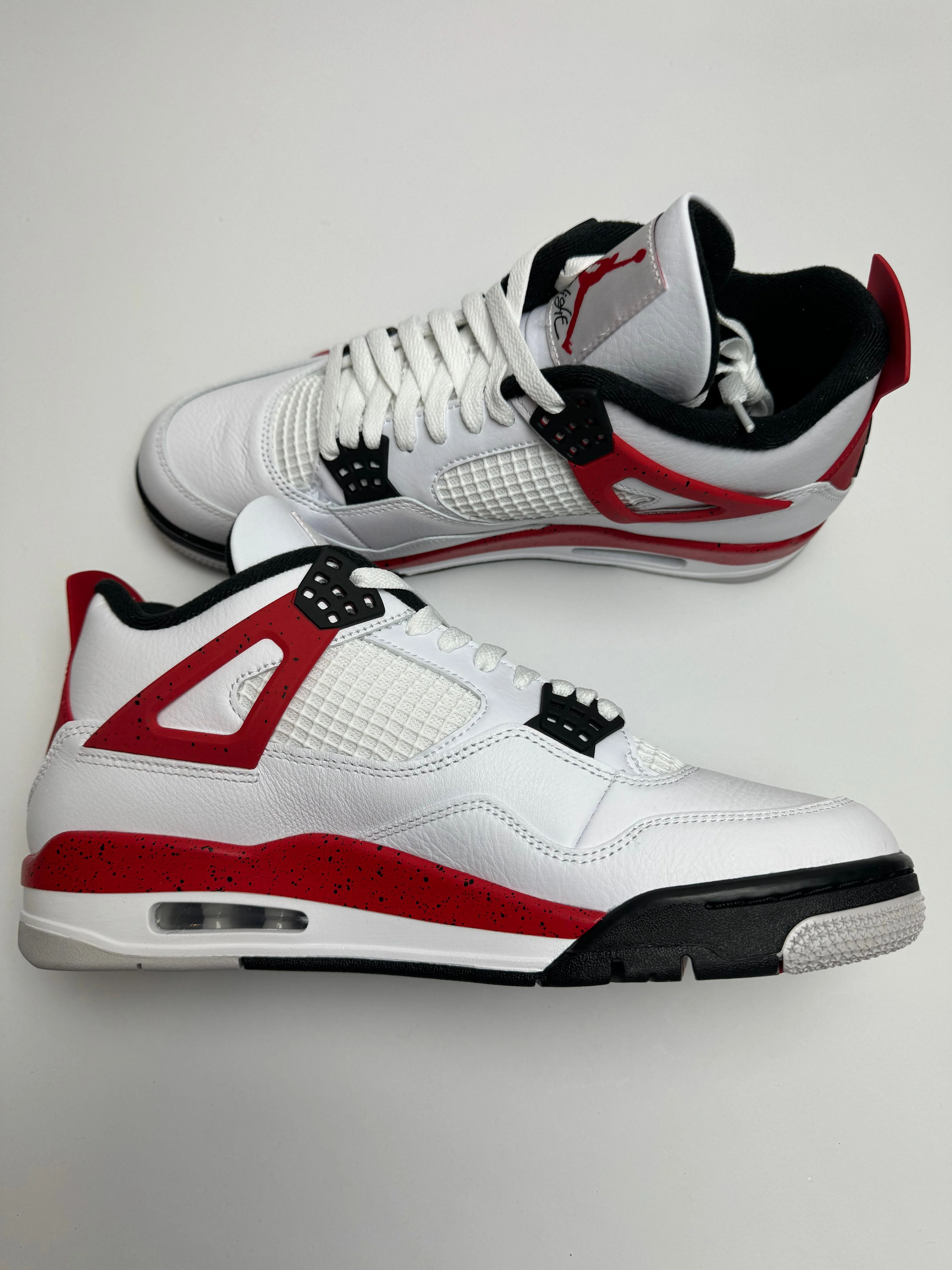 Air Jordan 4 "Red Cement" Simple Pair Closed Toe