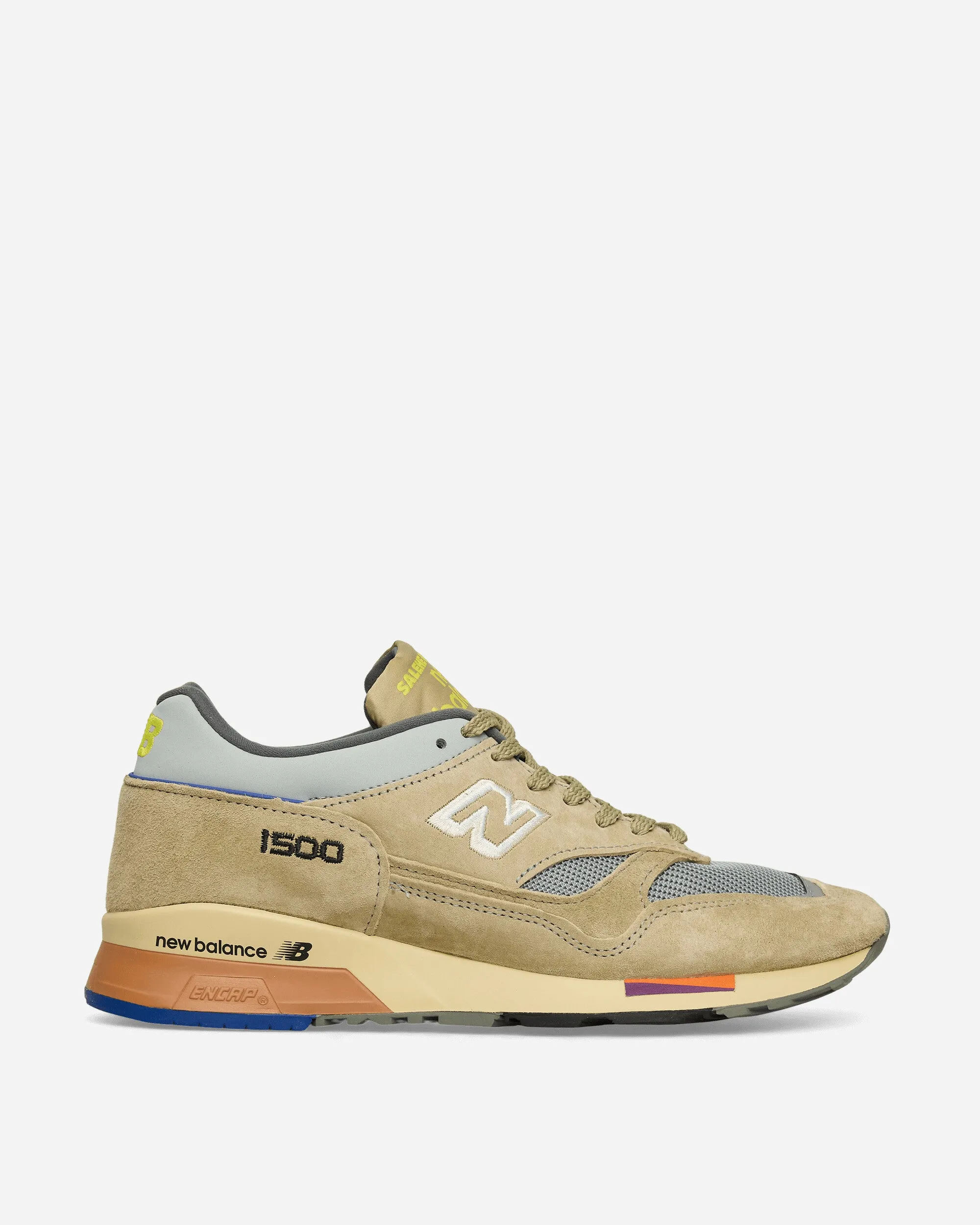 Salehe Bembury MADE in UK 1500 Sneakers Brown / Grey / Blue Comfort Lining
