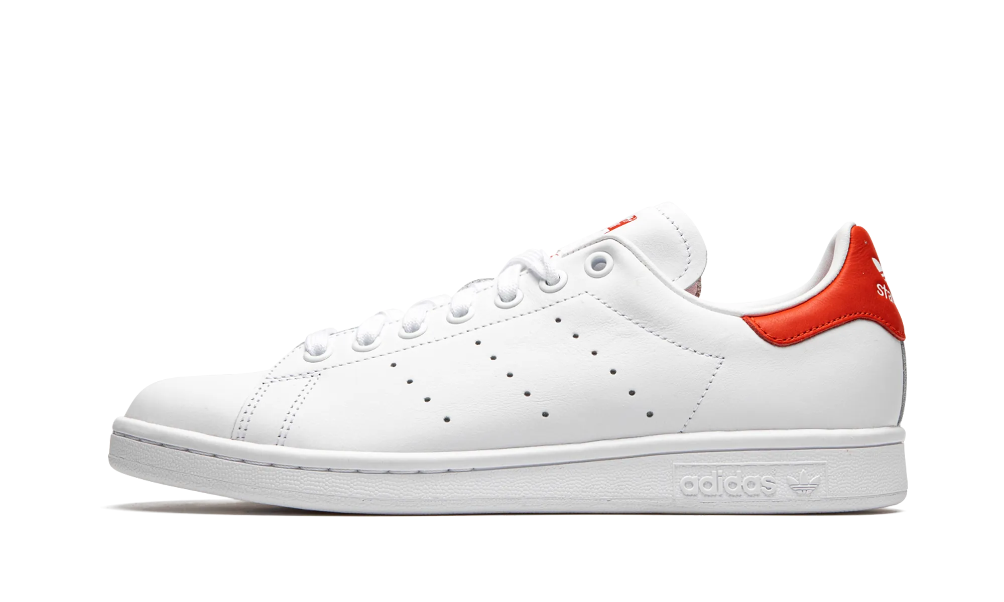 Stan Smith "White / Lush Red" Fall Outfit Fashion Accent