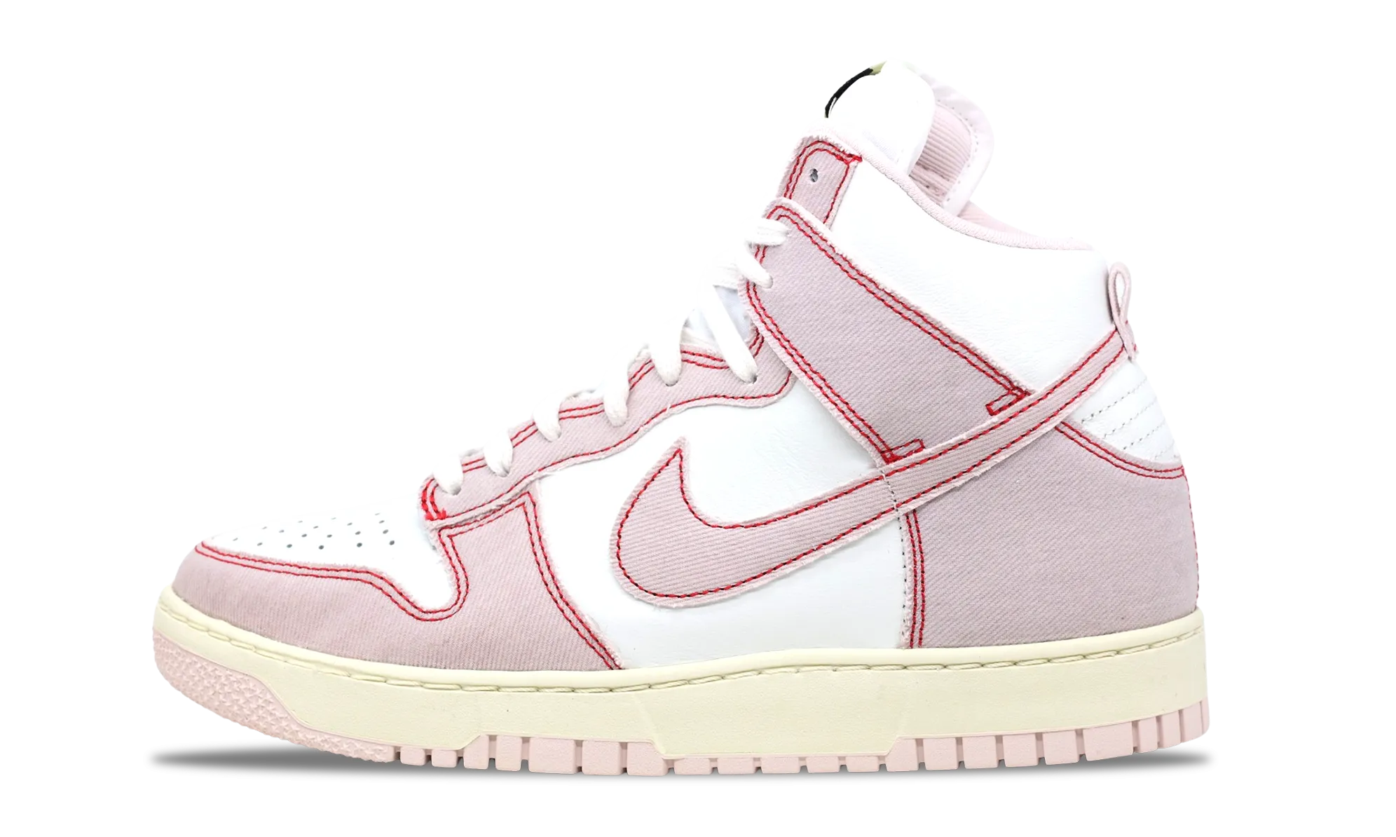 Nike Dunk High 1985 Barely Rose Denim Heel Stabilizer Stylish Design