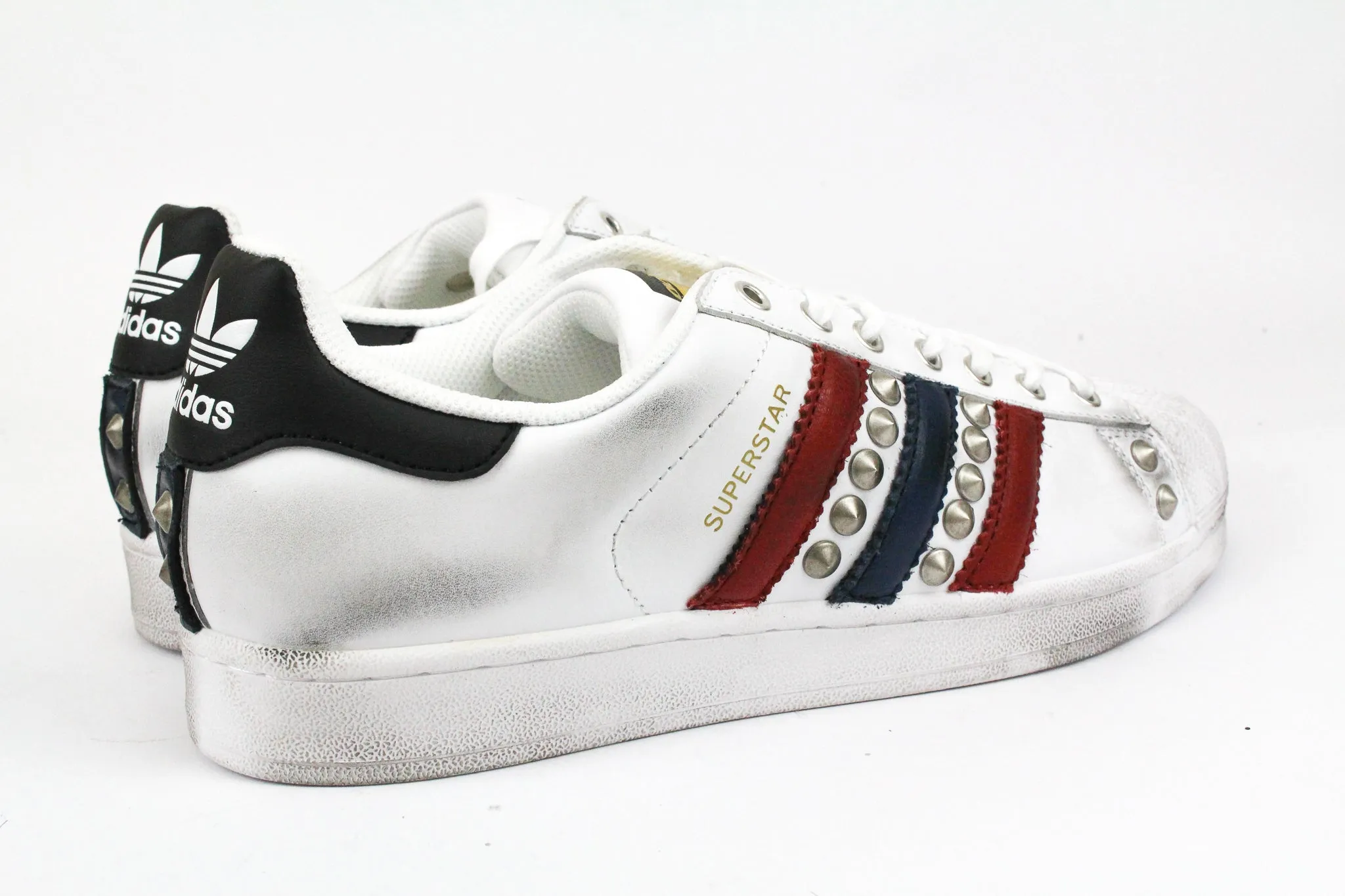 Rest Walk Adidas Superstar Blue/Red & Borchie