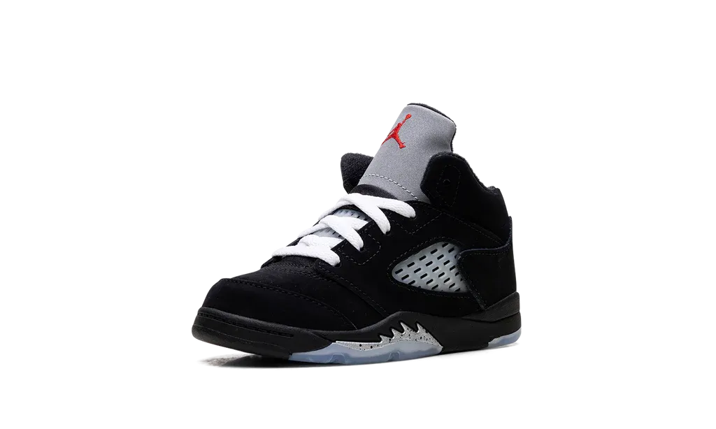 Anti Slip Pattern Sea Aqua Jordan 5 Retro "Black Metallic Reimagined" Toddler