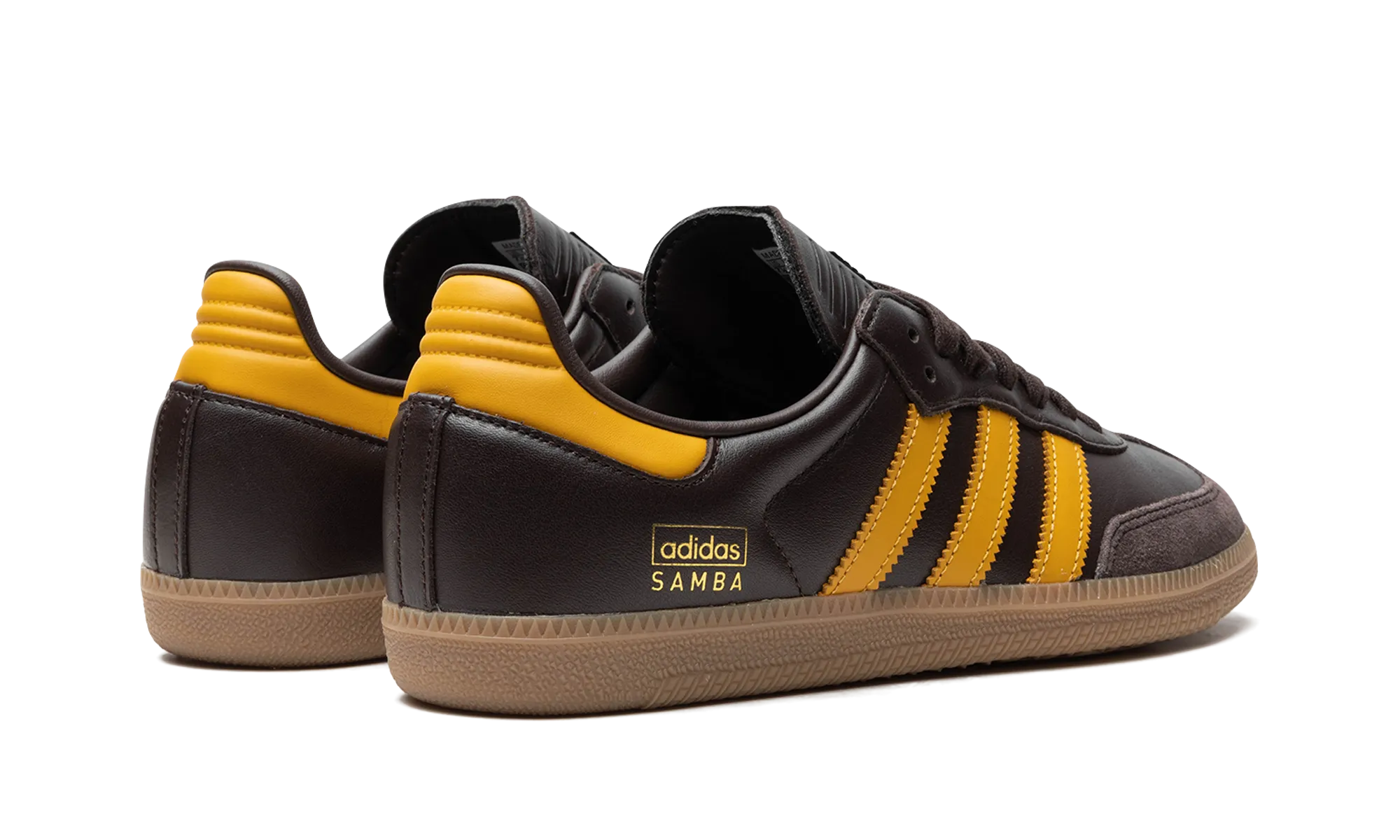 Unisex Comfort Sleek Wear Samba OG "Dark Brown Preloved Yellow"