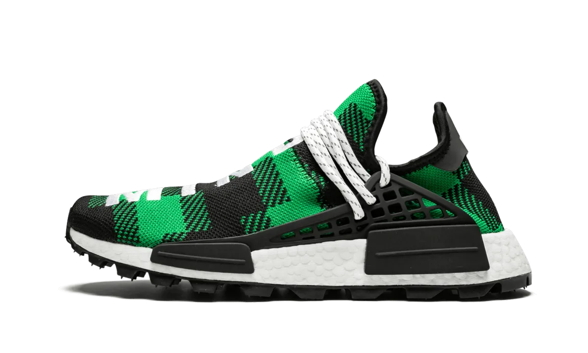 Water Resistant NMD Humanrace "Pharrell Williams X Billionaire Boys Club - Plaid Pack Green"
