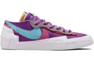 KAWS X SACAI X NIKE BLAZER LOW PURPLE MULTI boho vibe Flower Step