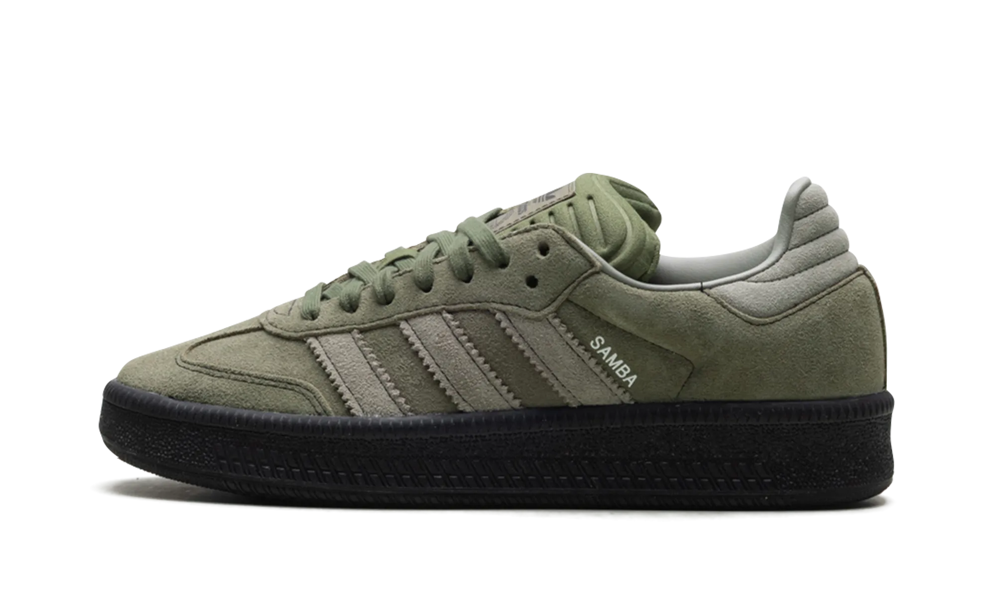 Glow Run Mules style Samba XLG "Olive Strata"