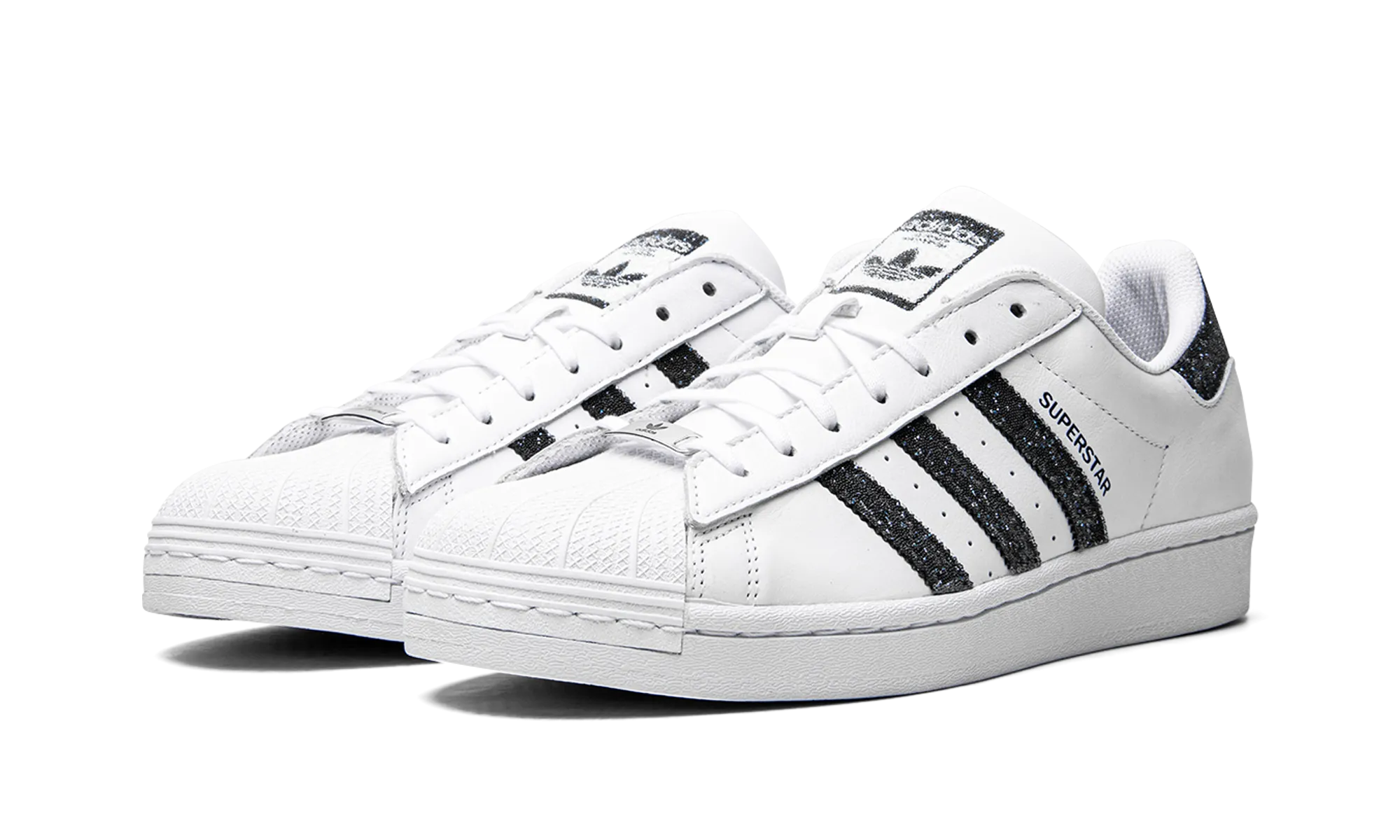 Superstar i "Swarovski White Black" Tidy Finish Stream Jog