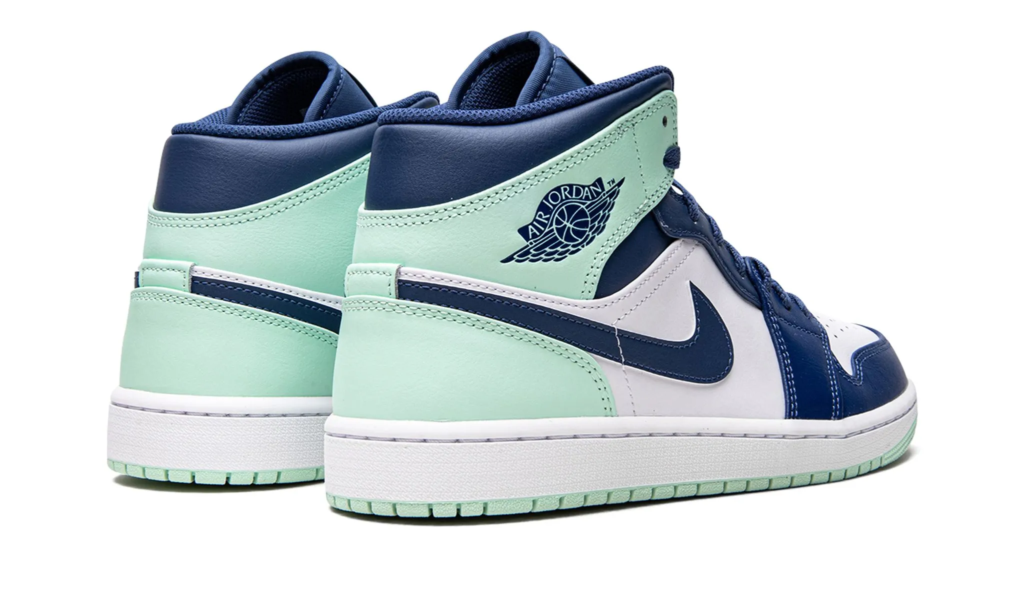 Plain Hike Air Jordan 1 Mid Mystic Navy Mint Foam