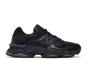 New Balance 9060 Triple Black Leather Premium cushioning Stylish Go