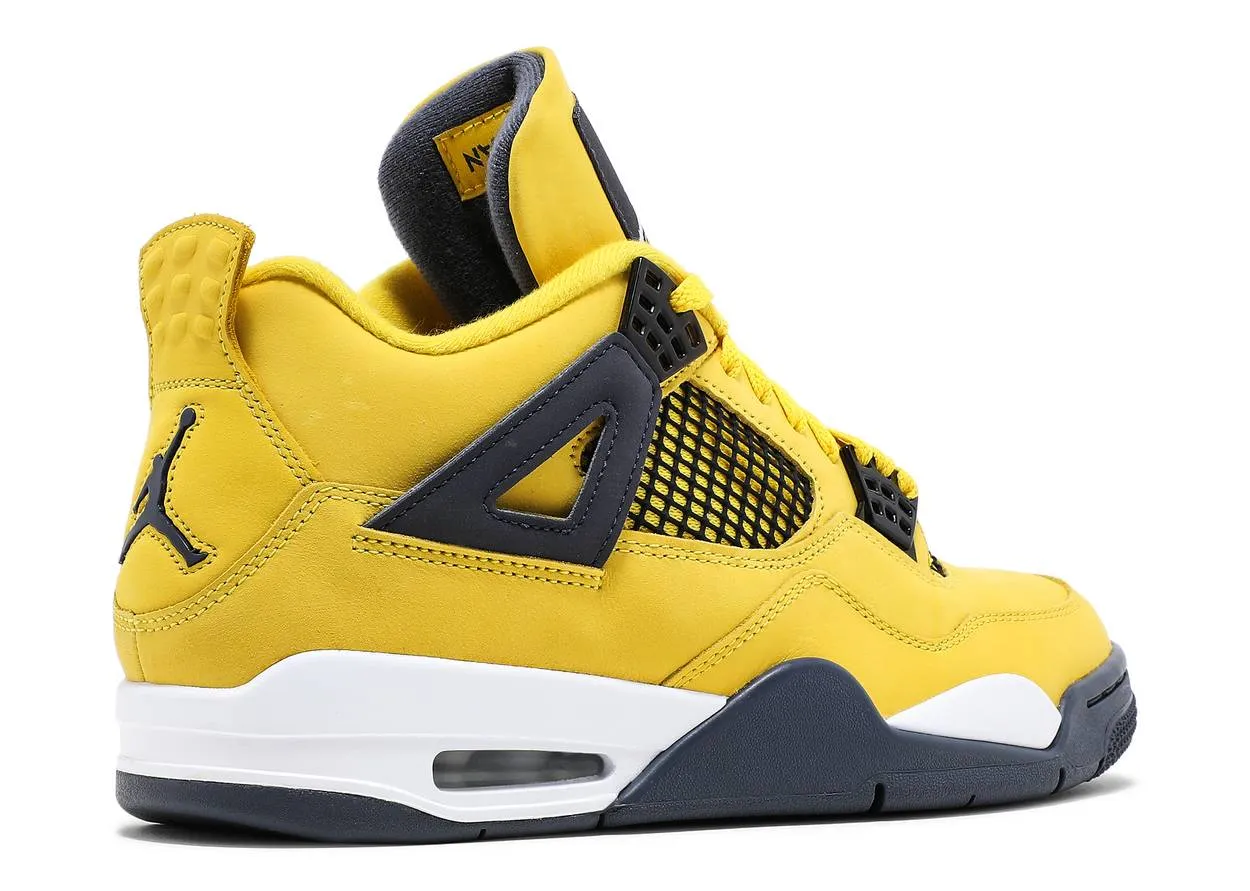 Air Jordan 4 Retro Lightning Durable materials ArchSupport