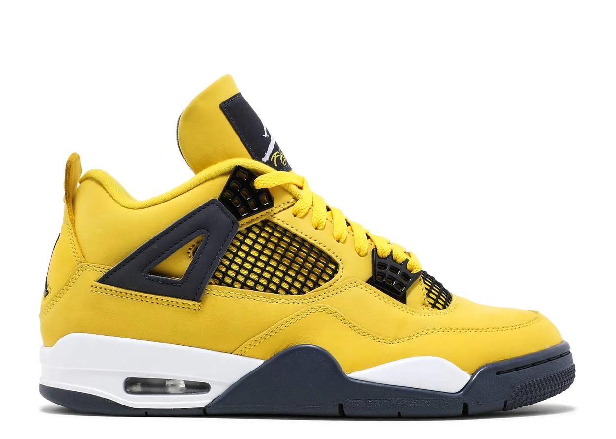 Breath Space Sleek Frame Air Jordan 4 Retro Lightning