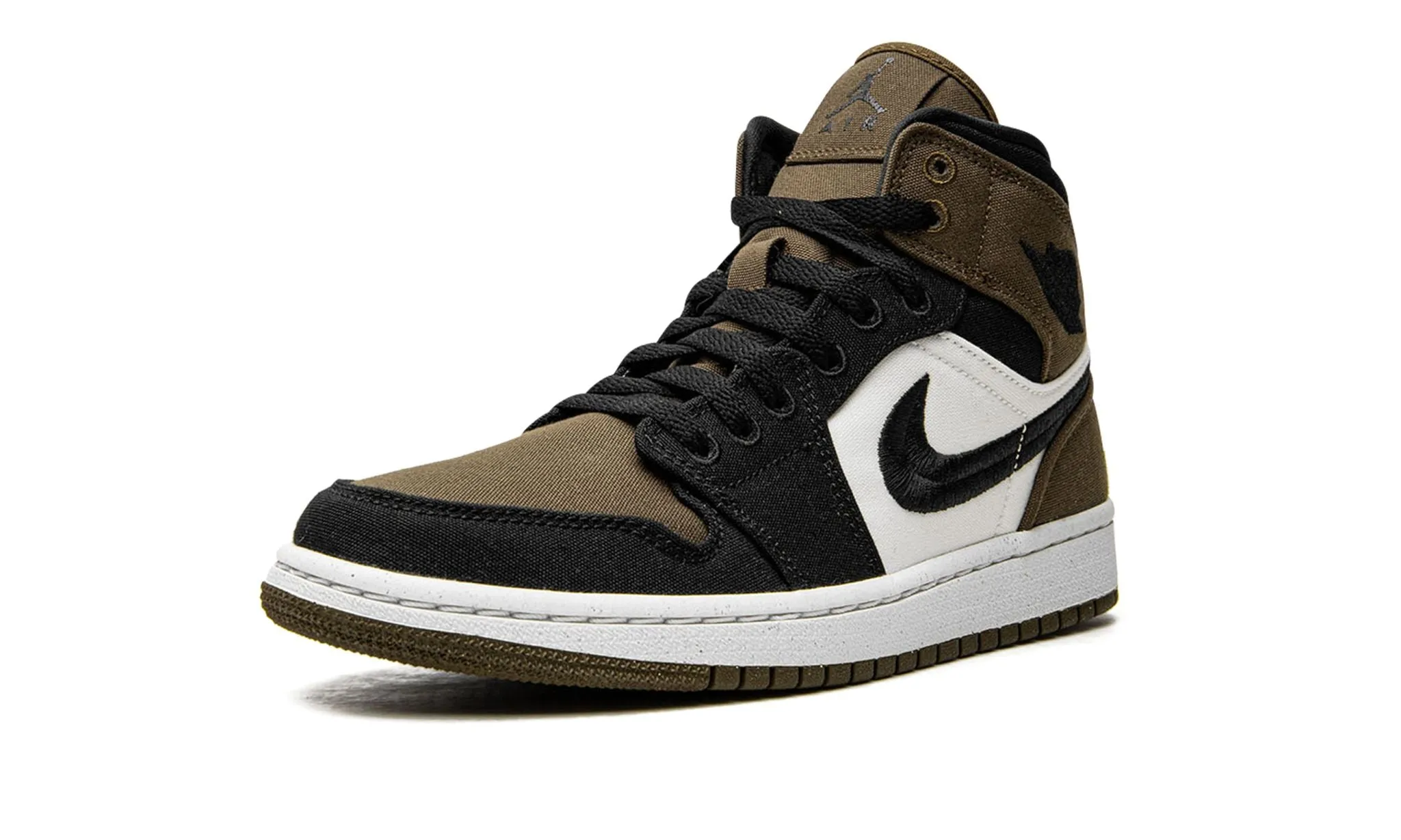 Quick Wear Dad Style Wmns Air Jordan 1 Mid SE Olive Toe