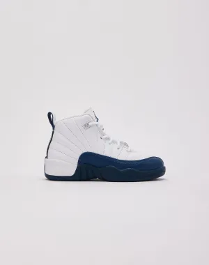 Jordan Air Jordan 12 Retro 'French Blue and White' Pre-School Beach Vibe Quick Fit