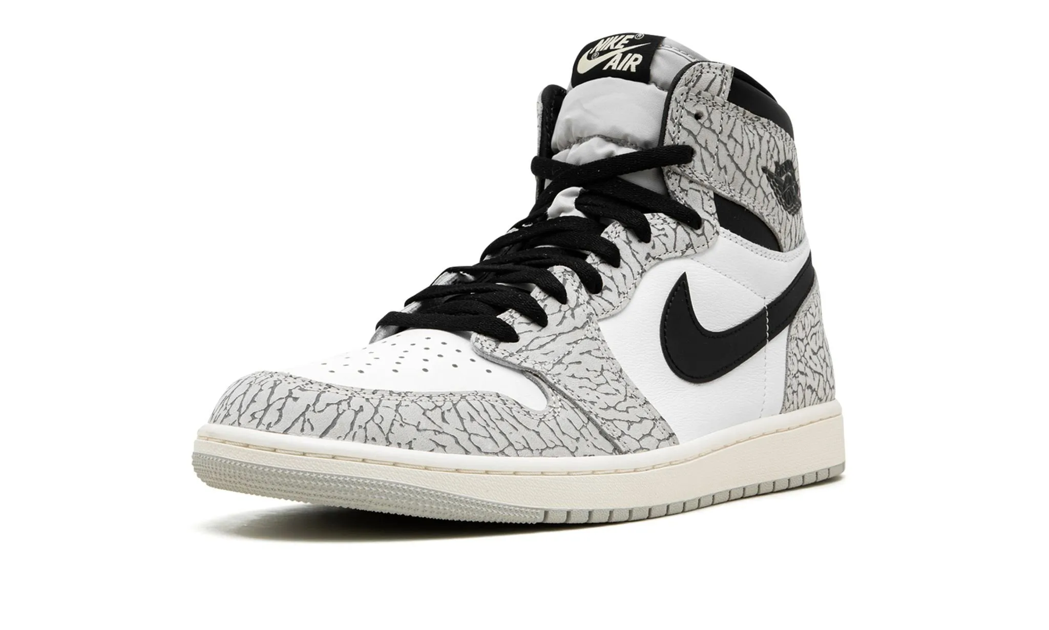 Slip   Resistant Sole Air Jordan 1 Retro High White Cement