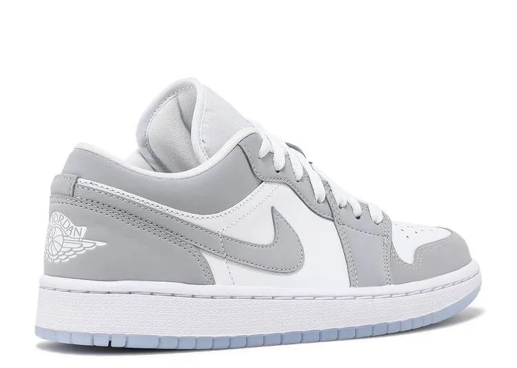 Air Jordan 1 Low Wolf Grey Stylish Edge Stain Resistant