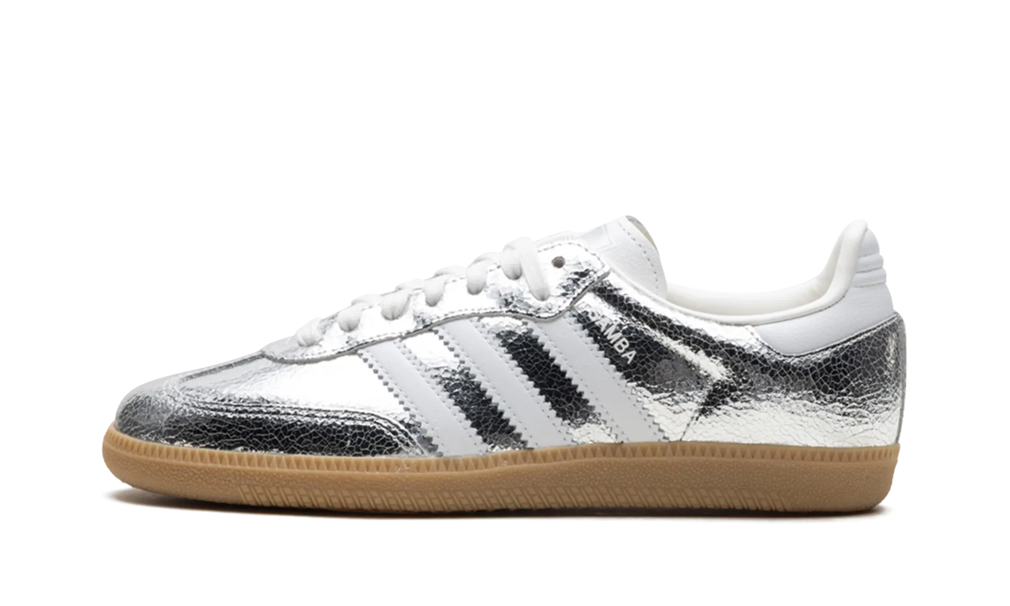 Samba OG WMNS "Silver Metallic Cracked Leather" Balanced Step CanvasMaterial
