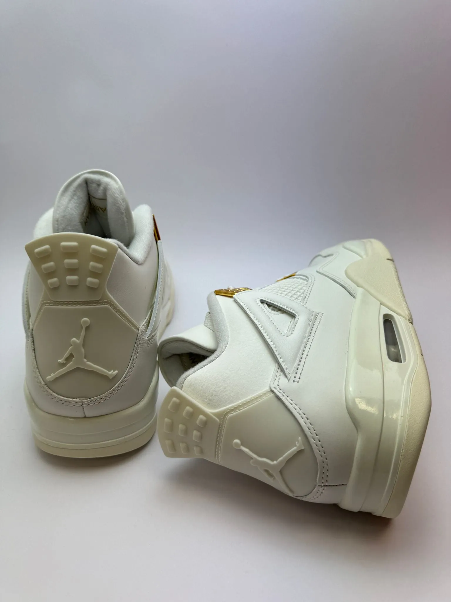 Elastic Material Wear-Ready Shoes Jordan 4 Retro "Metallic Gold"