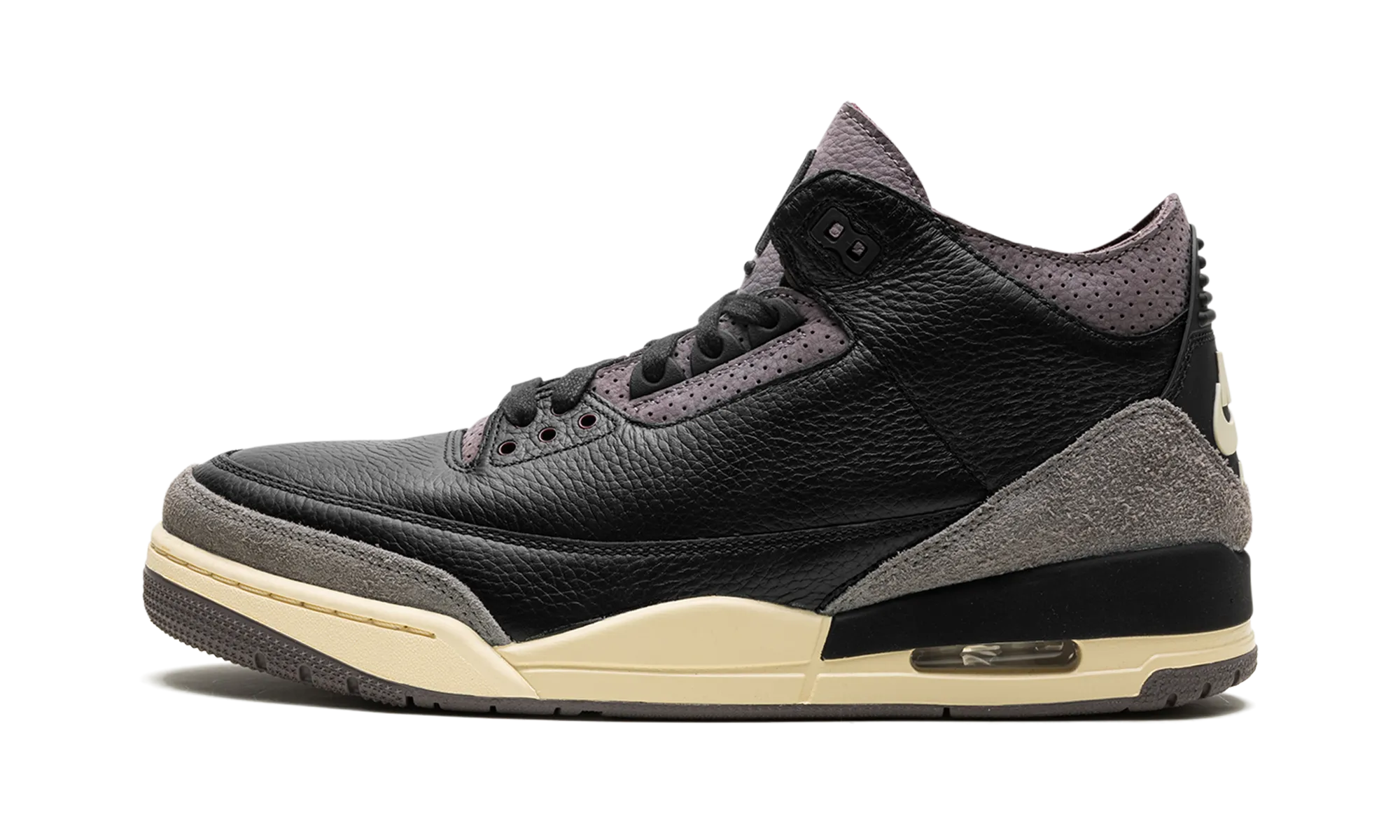 Air Jordan 3 WMNS "A Ma Mani??re - Black" Reinforced Seams Office Fit