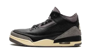 Air Jordan 3 WMNS "A Ma Mani??re - Black" Reinforced Seams Office Fit